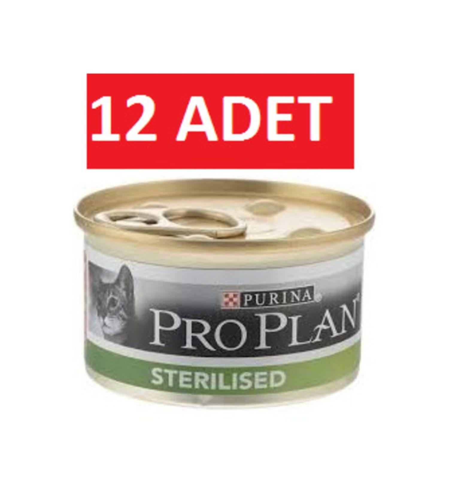 Pro Plan Sterilized Salmon Canned Cat Food 85 Gr X 12 Pieces Wet Food