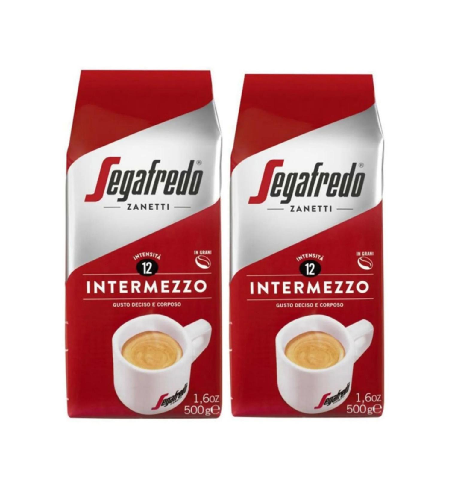 Segafredo Zanetti Intermezzo Coffee Beans 500 gr X 2 Pieces