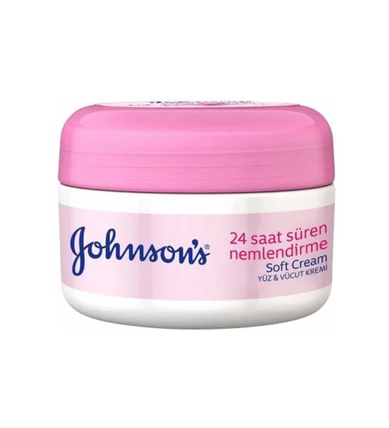 Johnson's Soft Moisturising Face and Body Cream 200ml