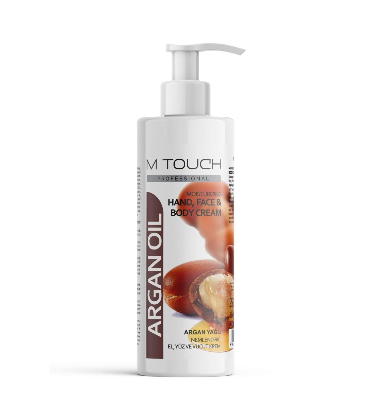 mtouch M TOUCH ARGAN OIL HAND FACE BODY CREAM 250 GR - Buy Online on GoSupps.com