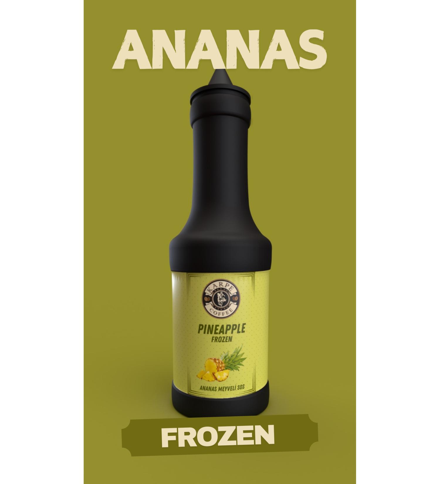 KARPE COFFEE PINEAPPLE Fruit Puree (Frozen) High Fruit Flavor 1150gr