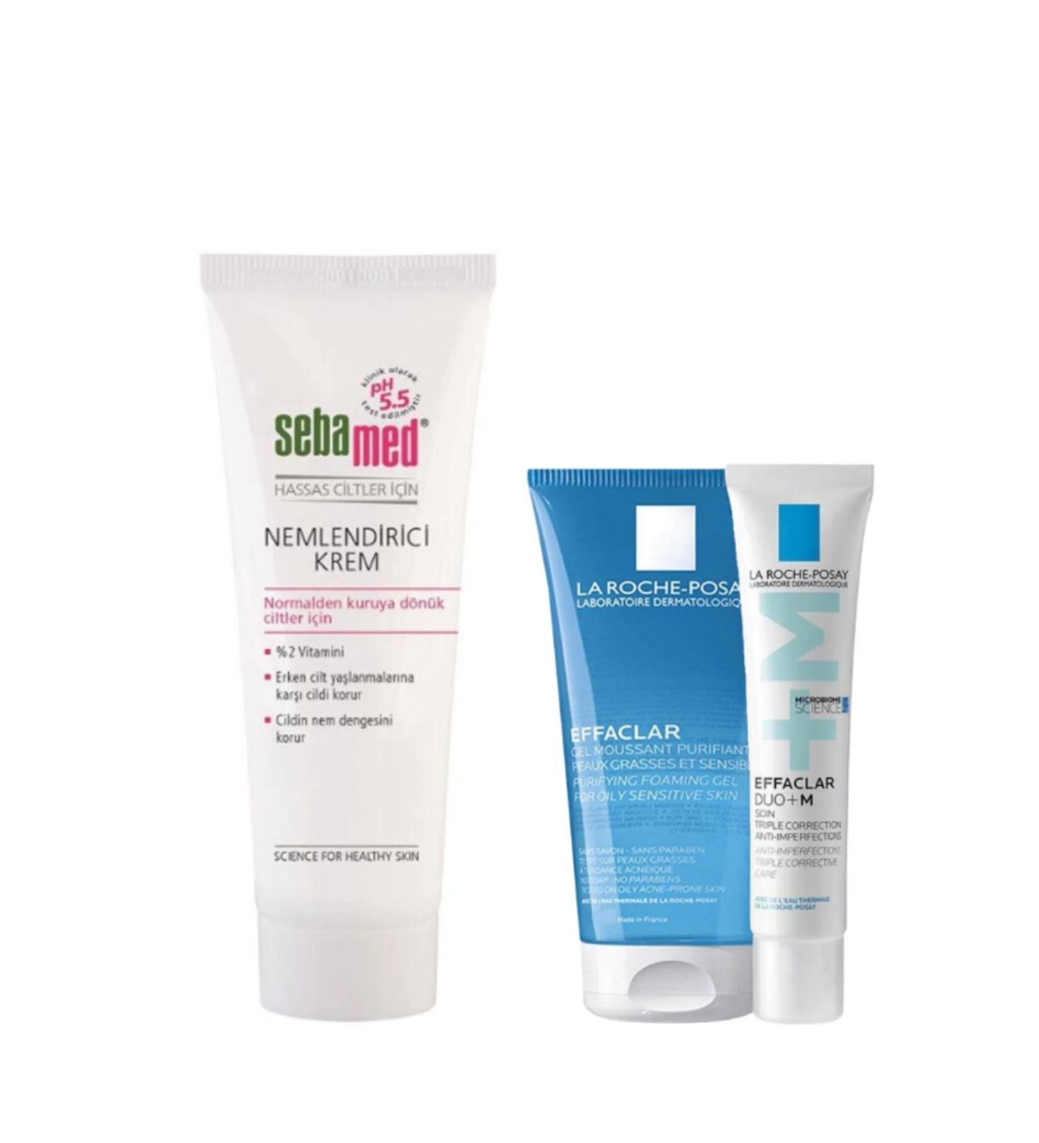 Sebamed Moisturizing Cream Tube 50 ml + Effaclar Introduction Kit - Buy Online on GoSupps.com