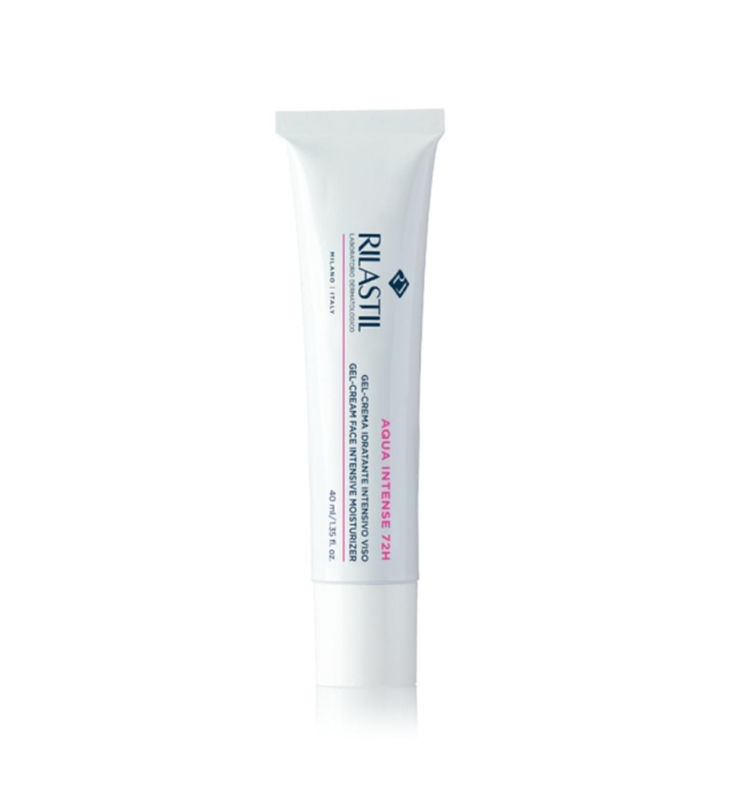 Rilastil Aqua Intense Gel Cream 40 ml which activates the intensive moisturizing effect of the face for up to 72 hours
