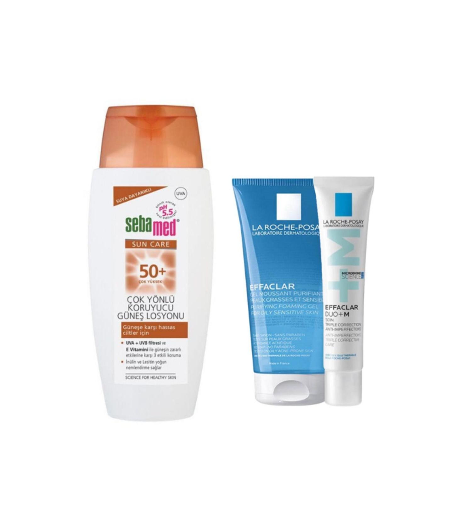 Sebamed Sunscreen Lotion + Effaclar Acne Introduction Kit