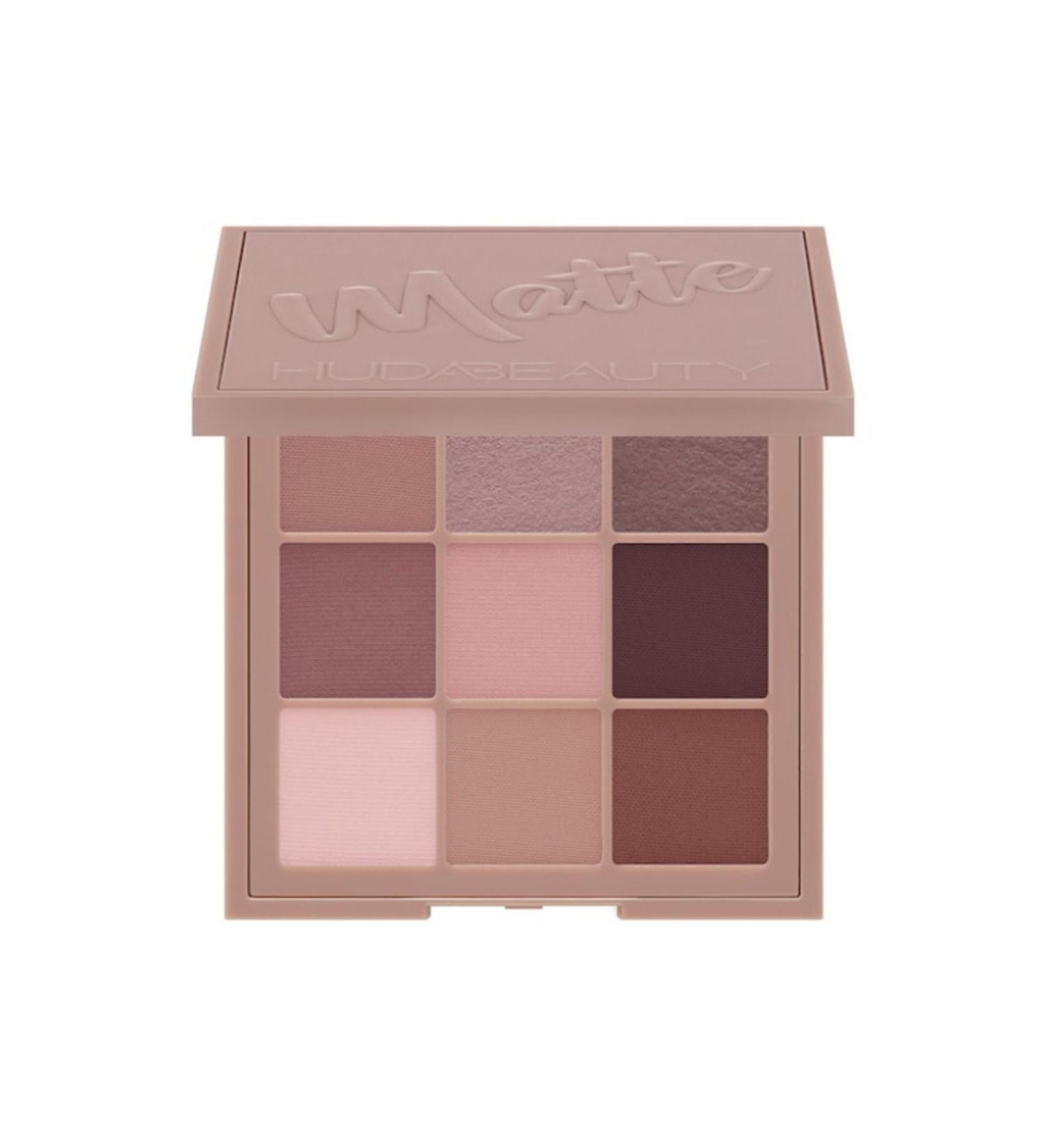 Huda Beauty 7 Powder Matte & 2 Cream Powder Matte Color Eyeshadow Palette - Cool Matte Obsessions