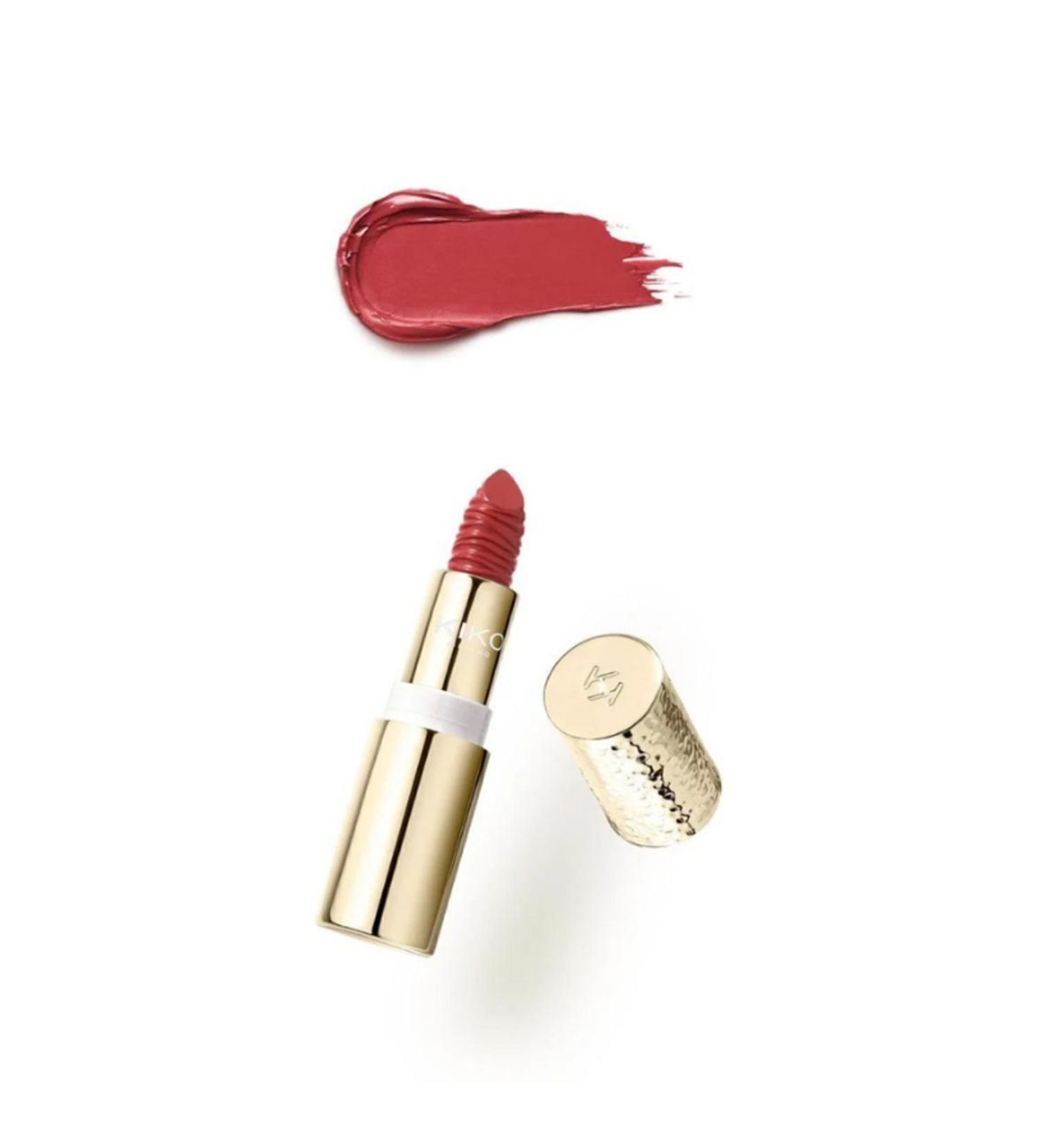 KIKO GOLD REFLECTIONS GLOSSY LIPSTICK SPF30