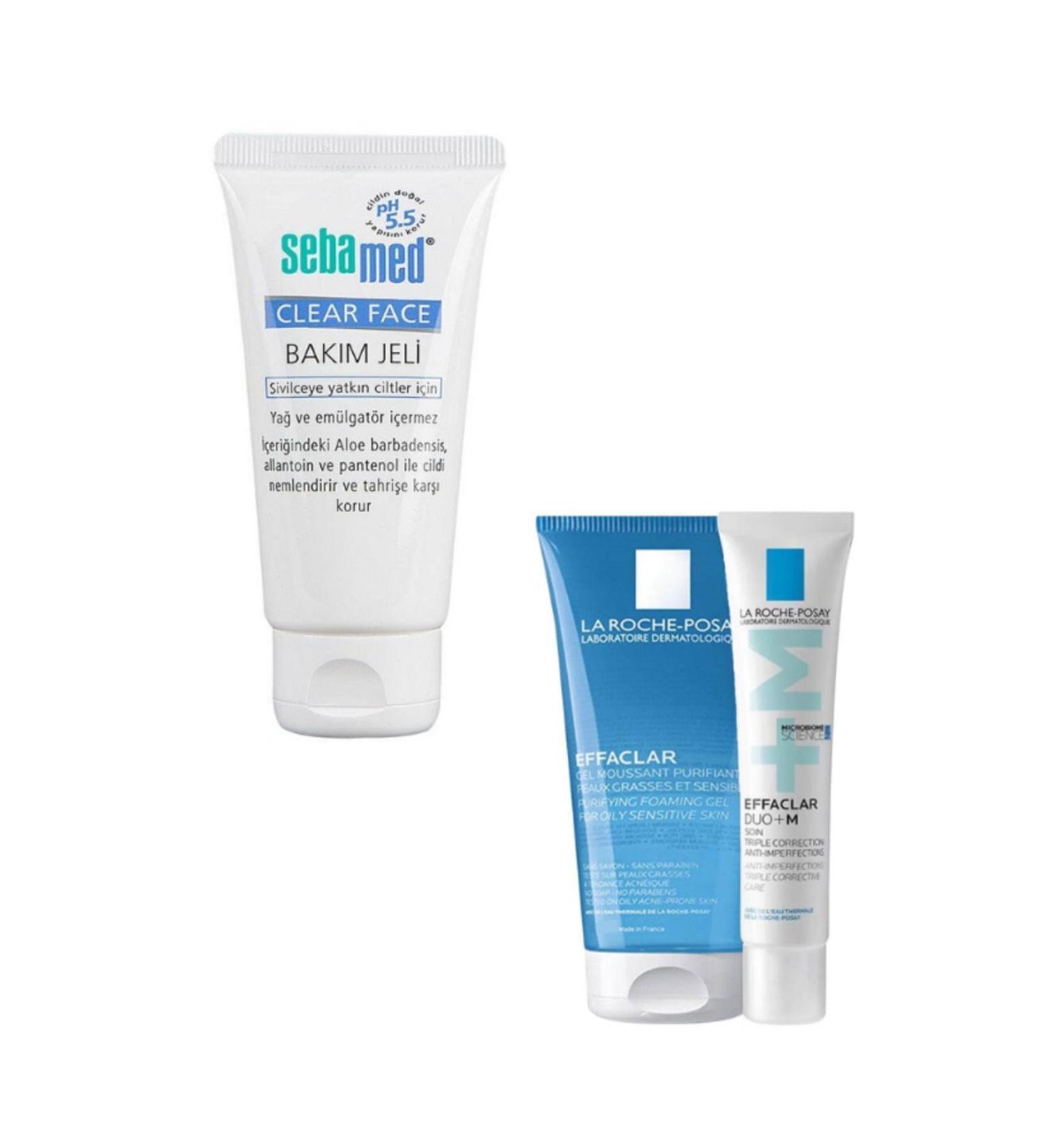 Sebamed Clear Face Care Gel 50 ml + Effaclar Introduction Kit