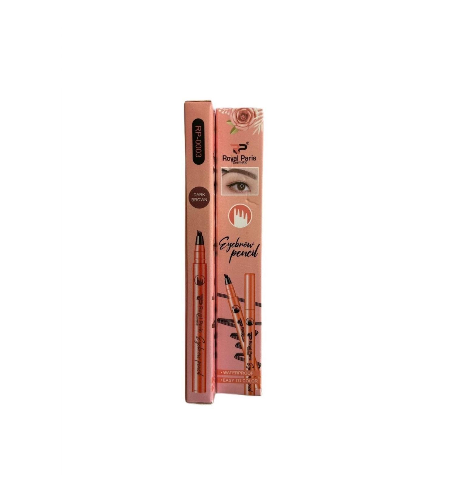 Royal Paris ROYAL PARIS LIQUID EYEBROW PENCIL Water Resistant Eyebrow Contour Pencil BROWN
