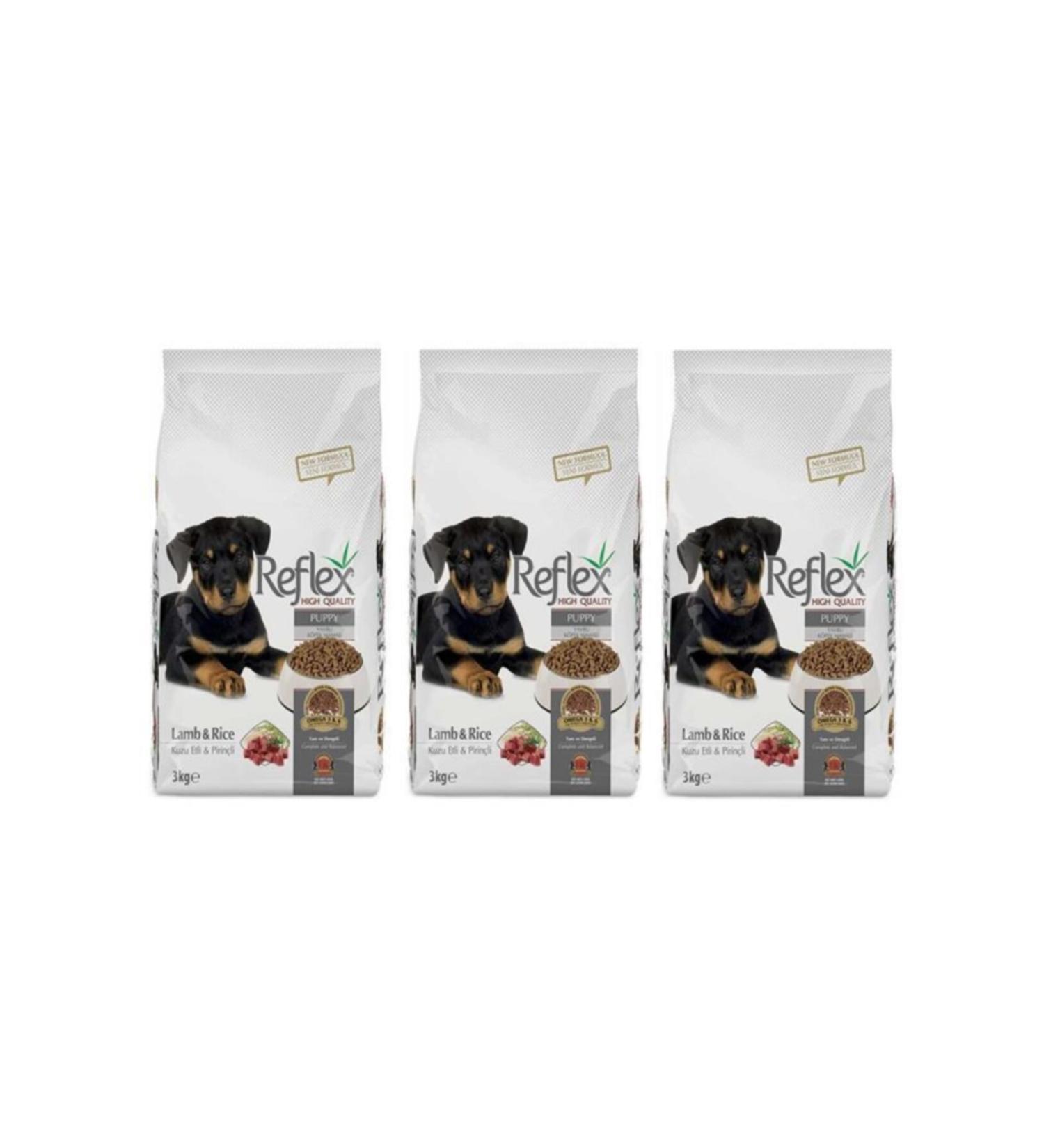 Reflex Lamb and Rice Puppy Food 3 Kg 3 Pieces