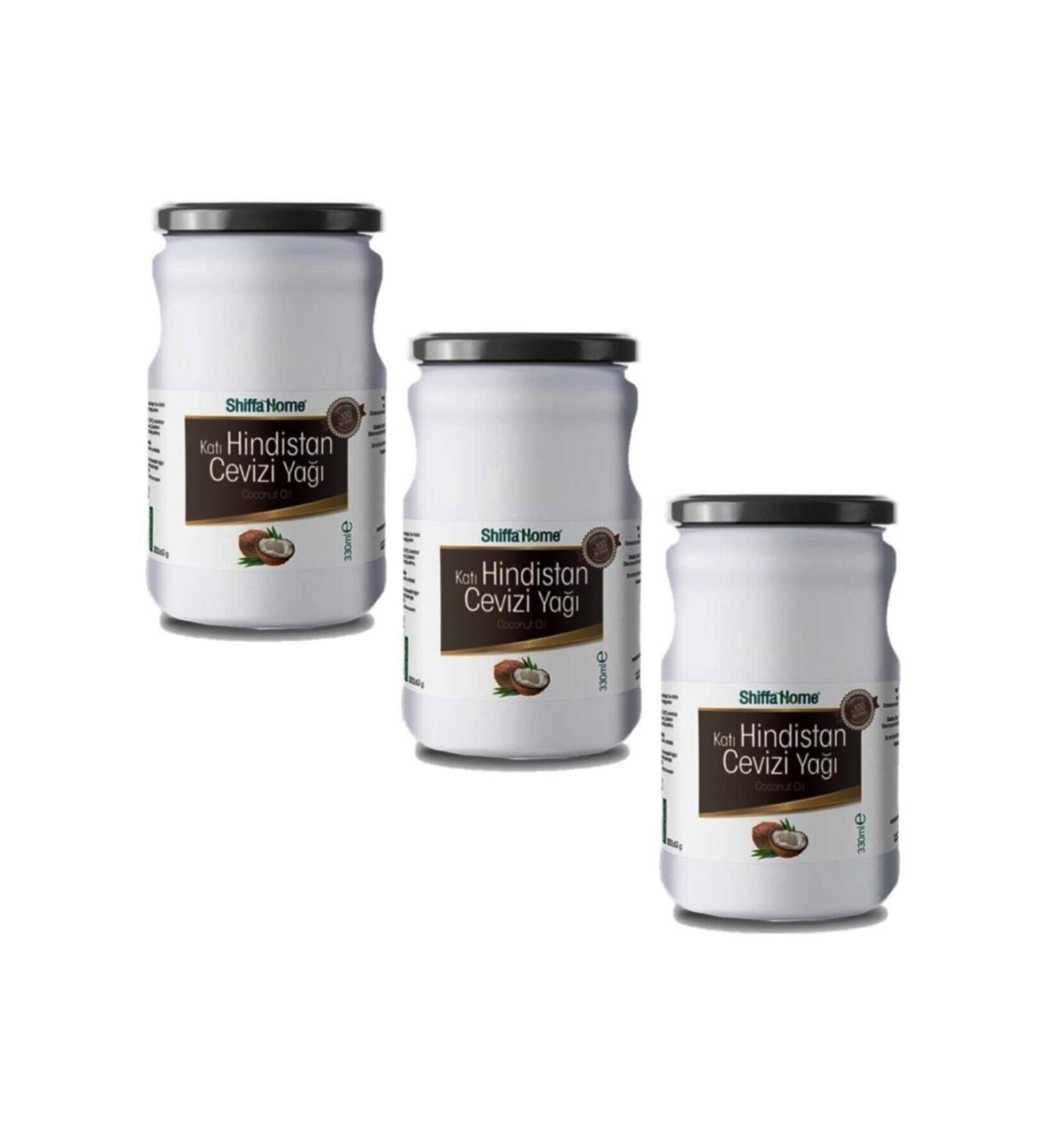 Shiffa Home Solid Coconut Oil 330 Ml X 3 Pieces 0 Original Safe and Sound Healing Market
