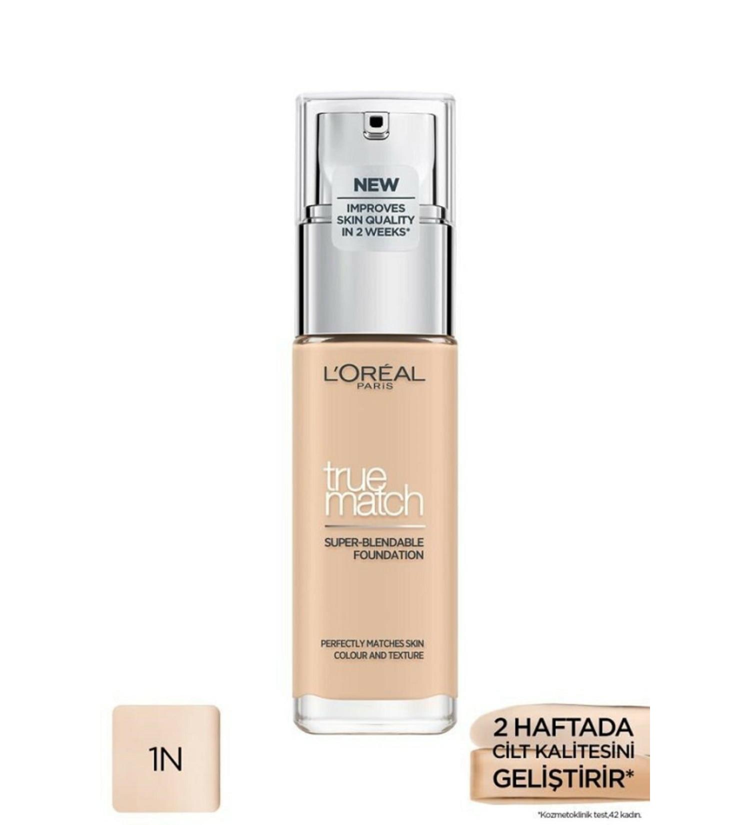L'Oreal Paris True Match 1.n Ivoire Ivory Foundation 30ml - Buy Online on GoSupps.com