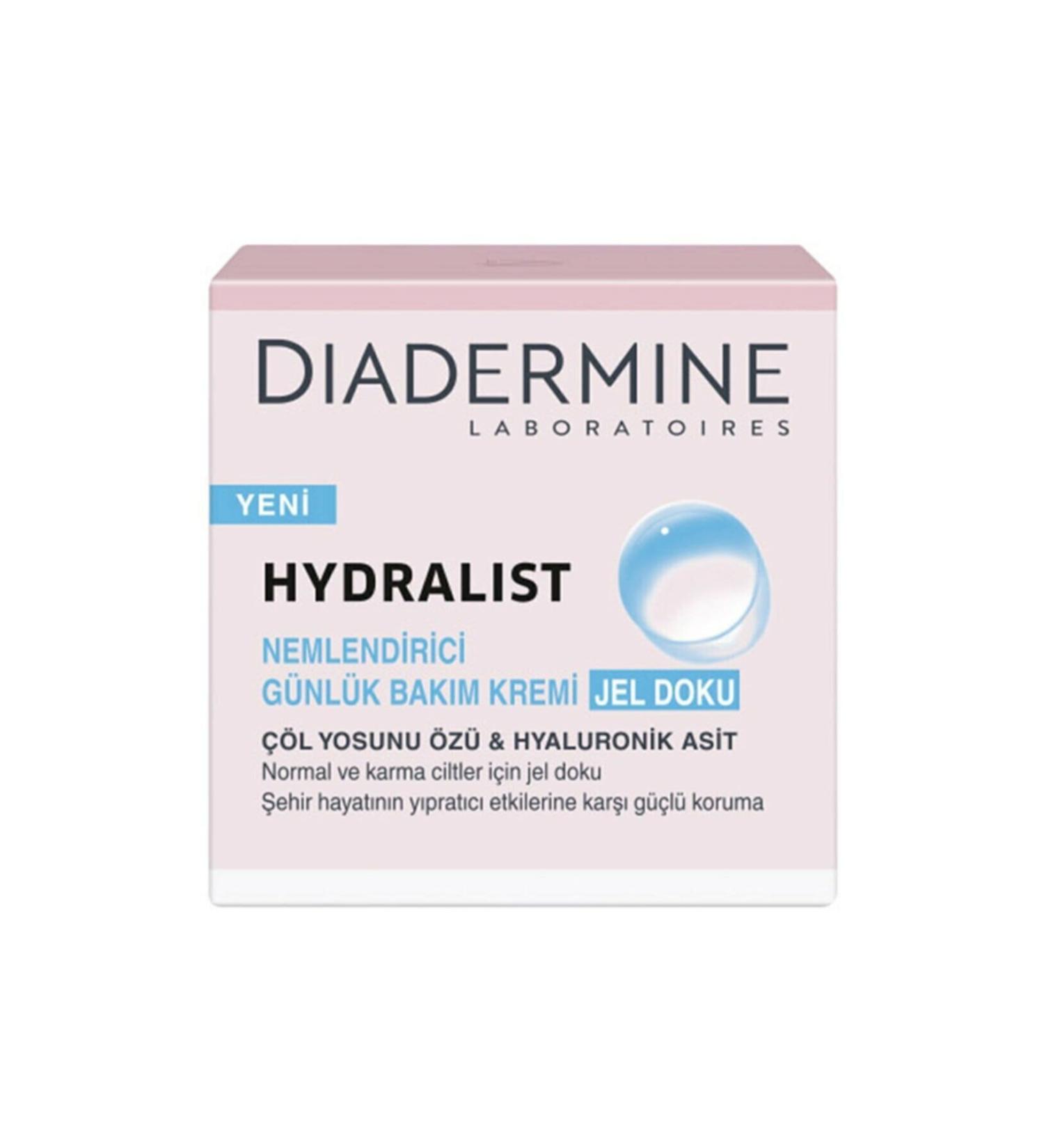 Diadermine Hydralist Moisturizing Daily Care Cream Gel Texture 50ml
