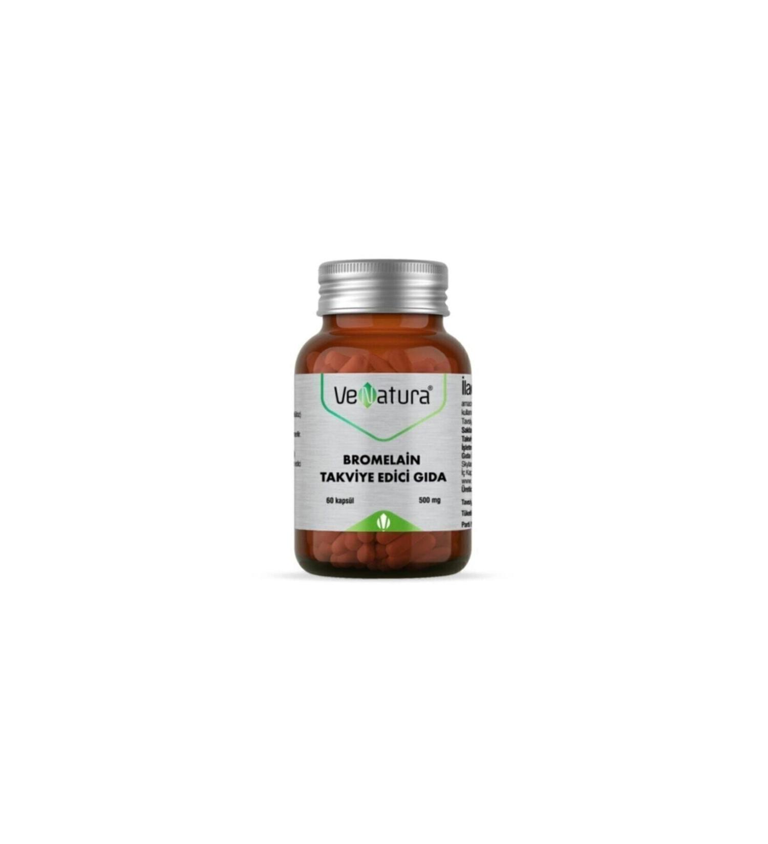 Venatura STD VeNatura Bromelain Food Supplement 60 Capsules (SINGLE)
