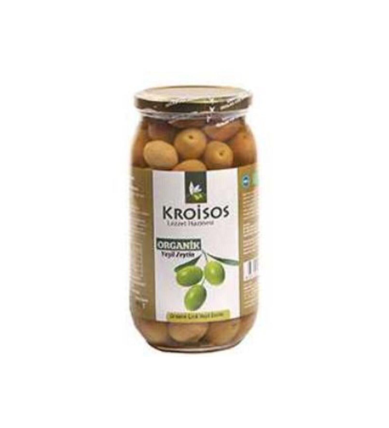 Kroisos Organic Green Olives 600 gr