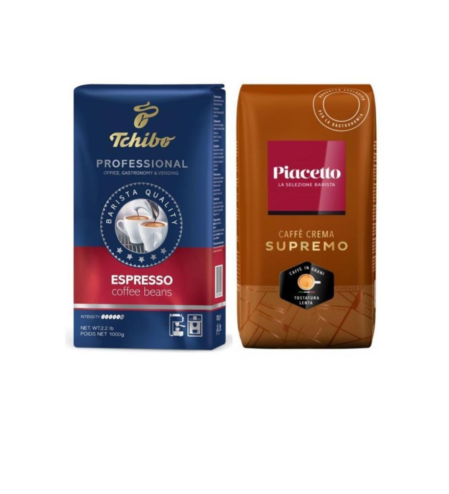 Tchibo Profesional Espresso Bean Coffee 1 Kg Piacetto Cafe Crema Supremo Bean Coffee