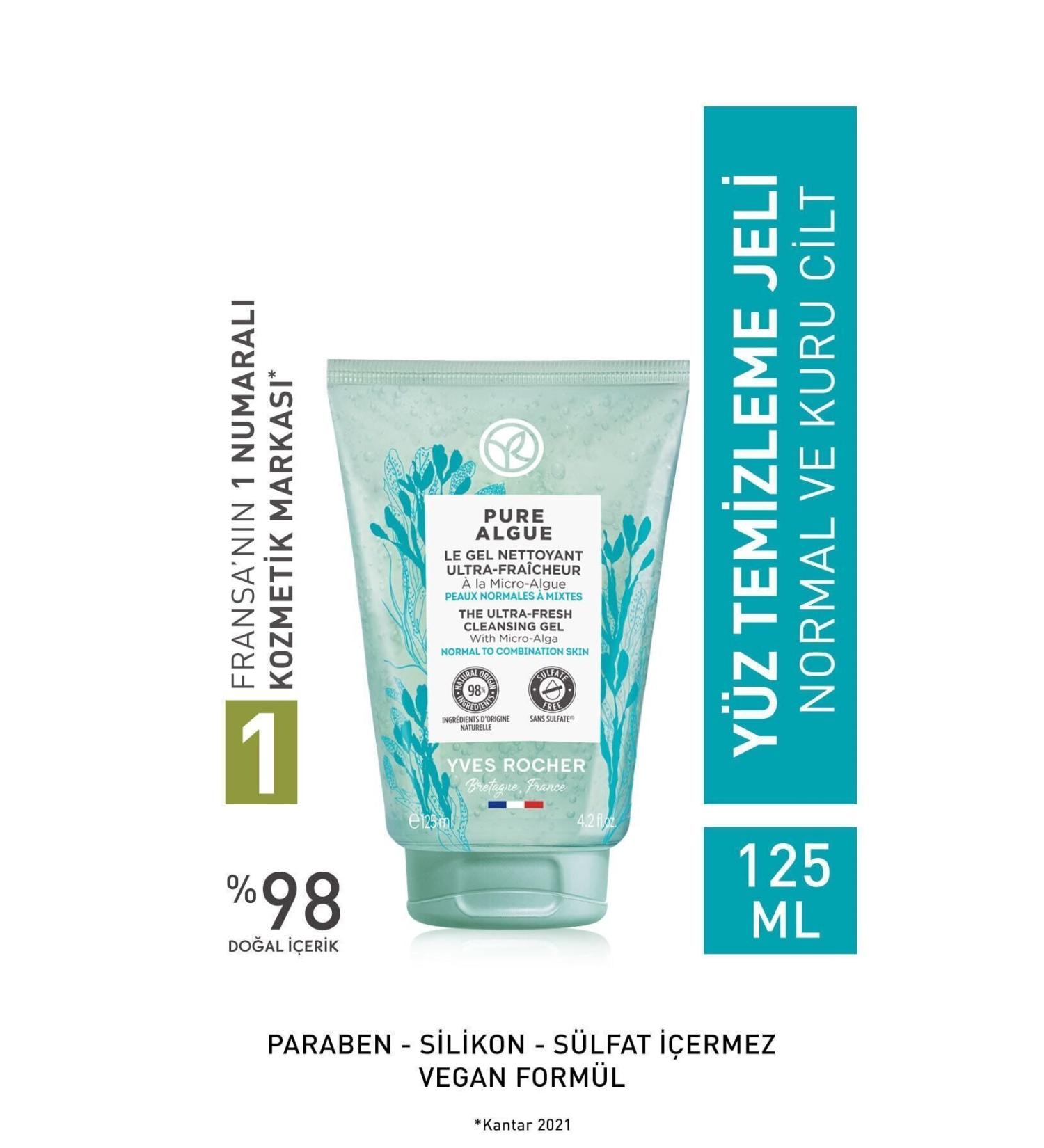 Yves Rocher Pure Algue Prebiotic Face Wash Gel-125 ml / La Roche Posay Gel