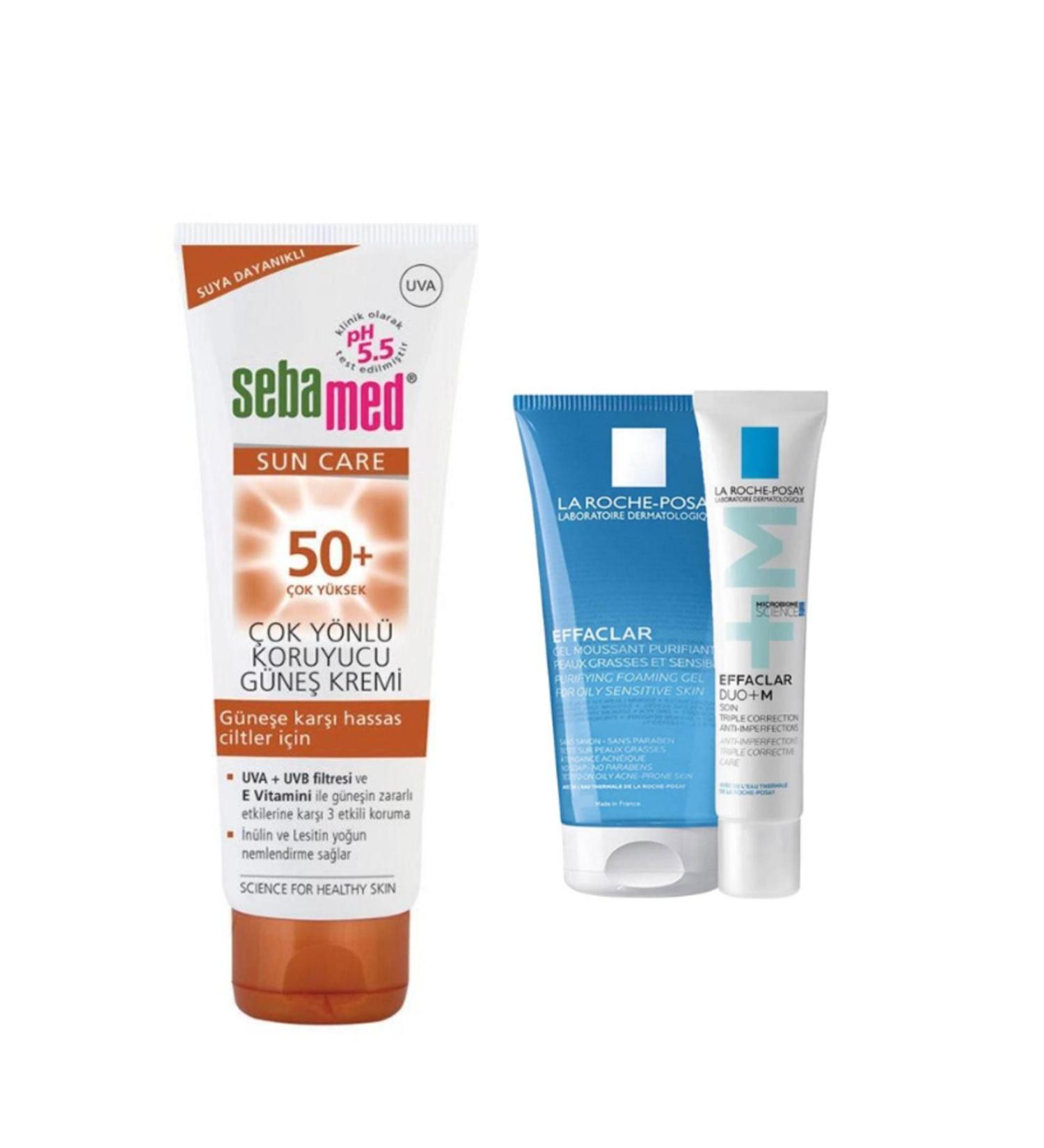 Sebamed Sunscreen Face Cream + Effaclar Introduction Kit