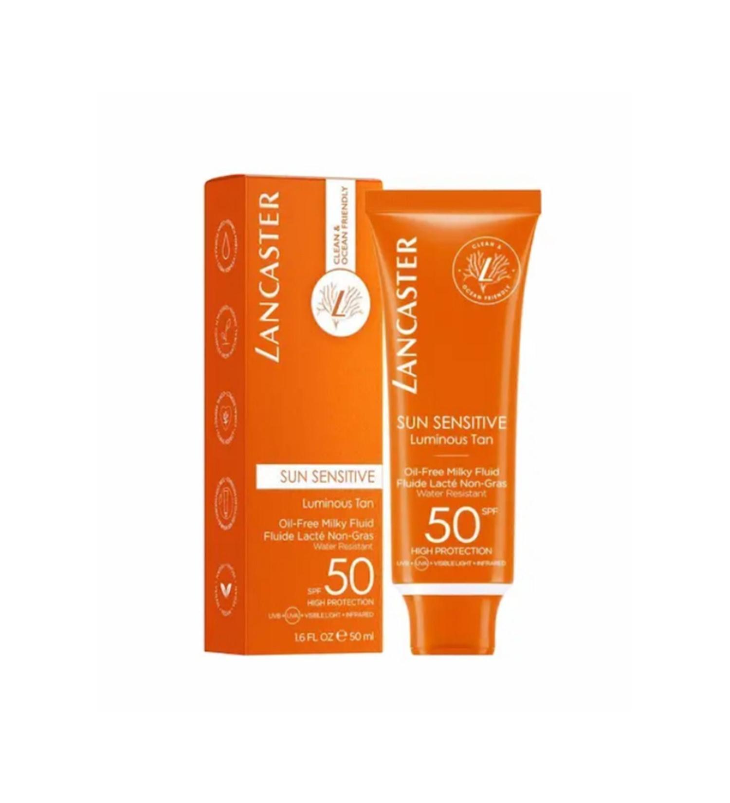 Lancaster Sun Sensitive Oil Free Milky Fluid SPF50 Oil Free Sunscreen Milk 50 ml