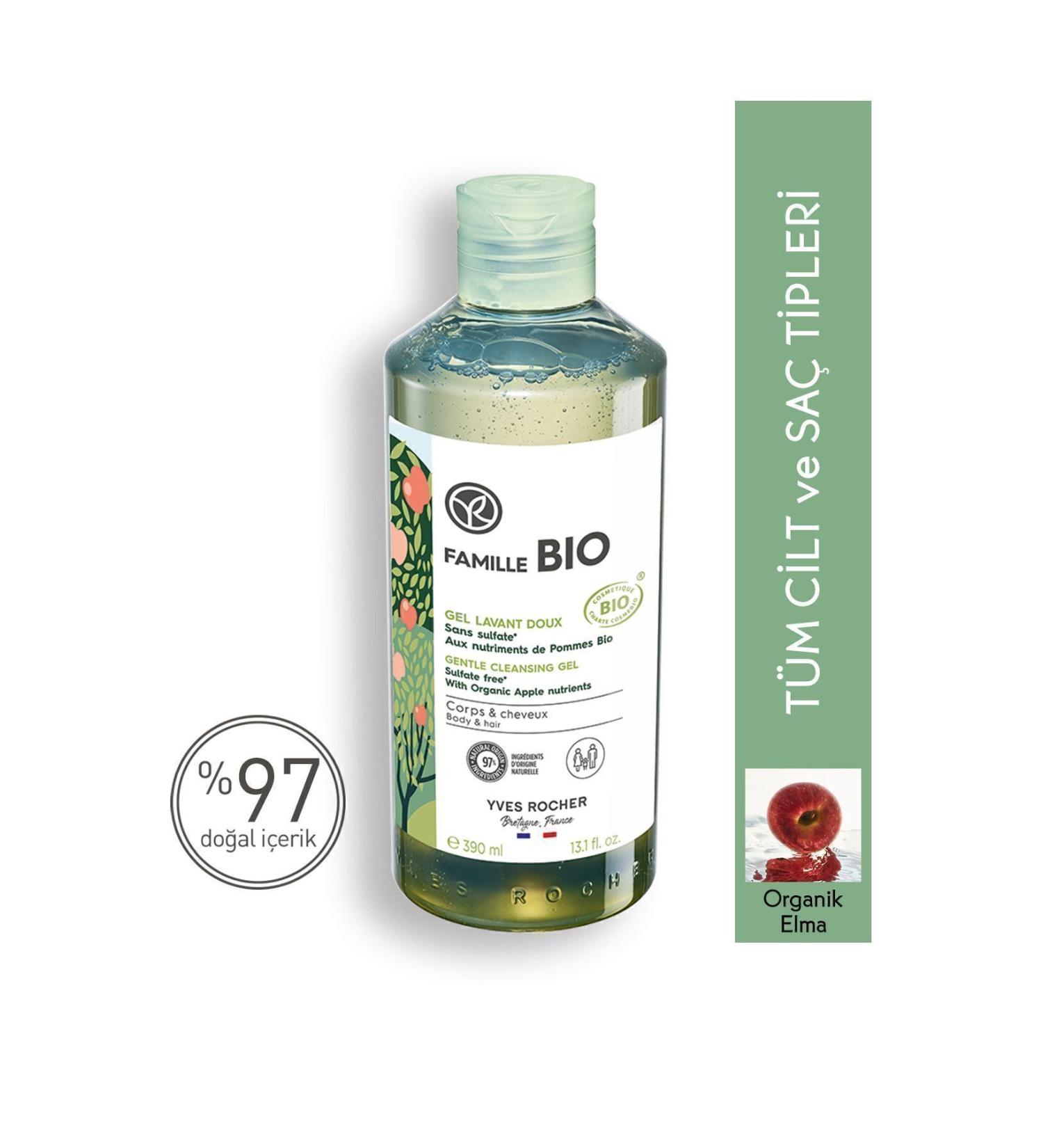 Yves Rocher Organic Certified Famille Bio Hair and Body Shampoo for the Whole Family / LaRochePosay Gel Gift - Buy Online on GoSupps.com