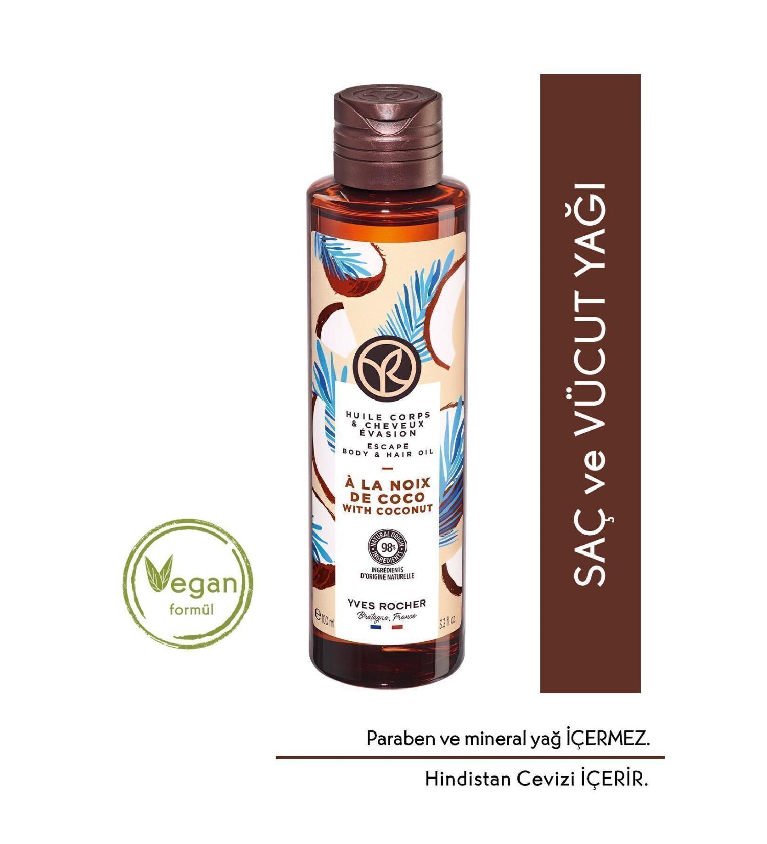 Yves Rocher Hair and Body Oil - Tropical Coconut 100ml / La Roche Posay Gel Gift - Buy Online on GoSupps.com