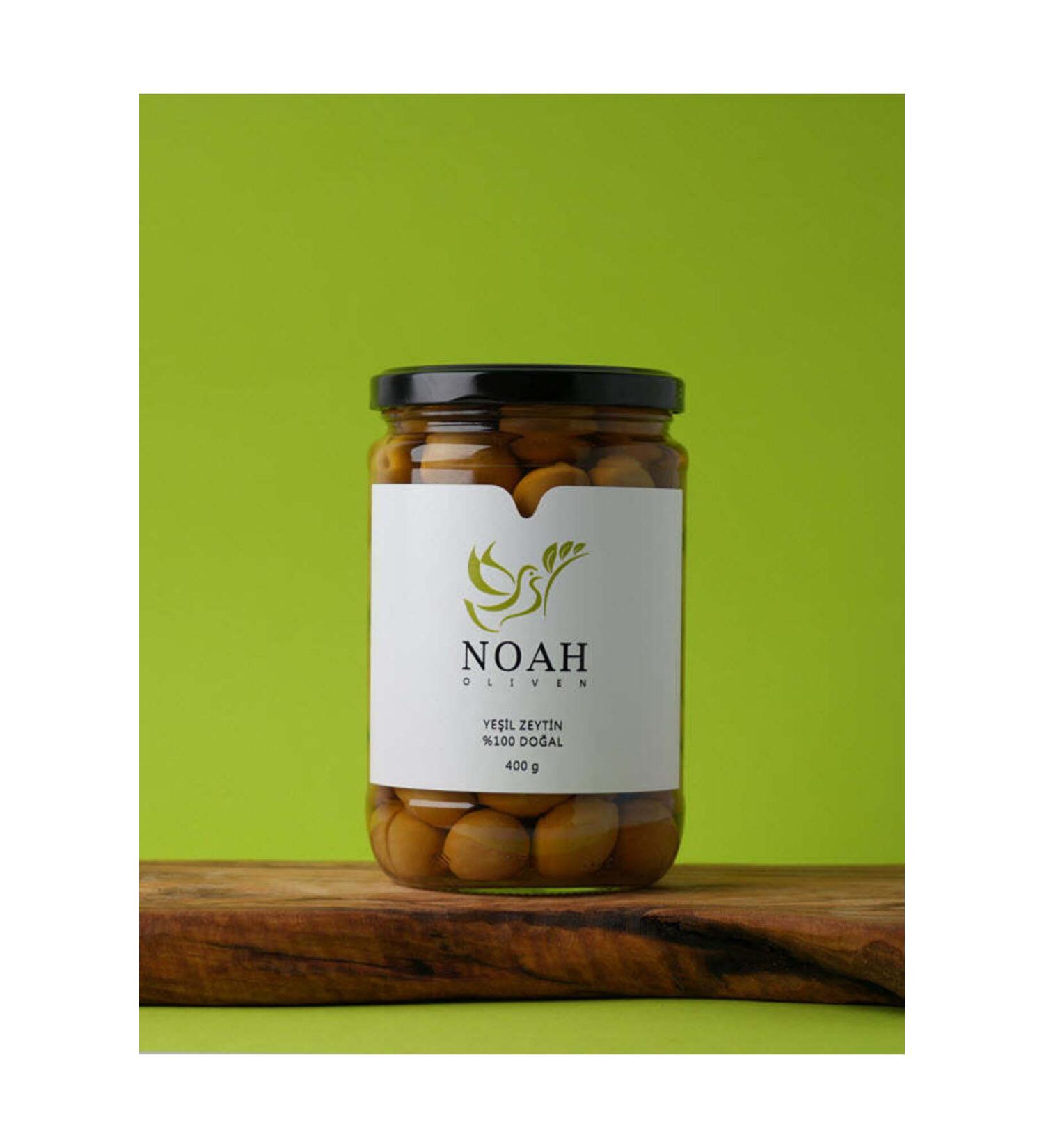Noah Oliven Tomato Cracked Green Olives 400 g