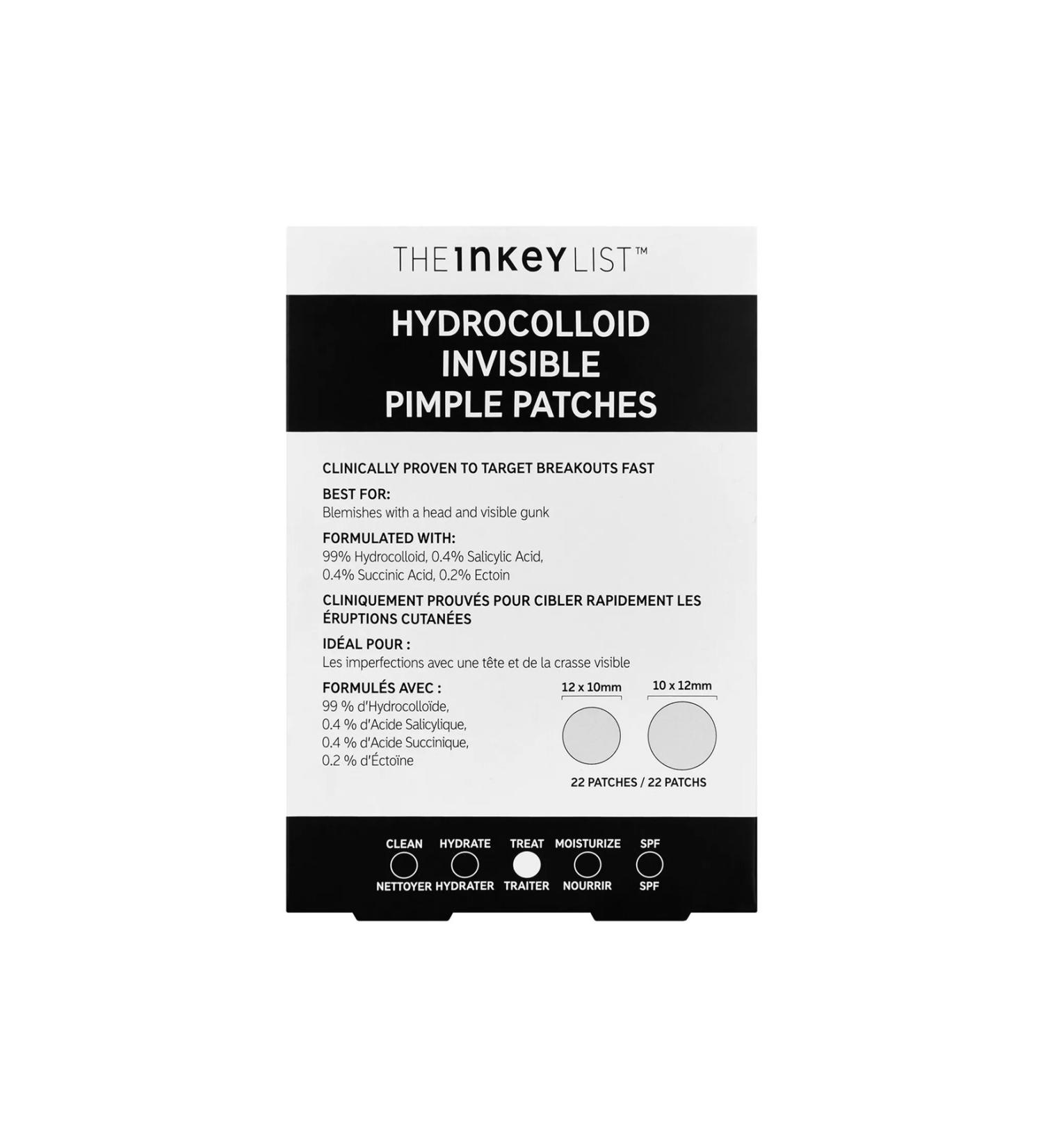 THE INKEY LIST Hydrocolloid Invisible Pimple Patches - Anti-Acne Patches - Buy Online on GoSupps.com