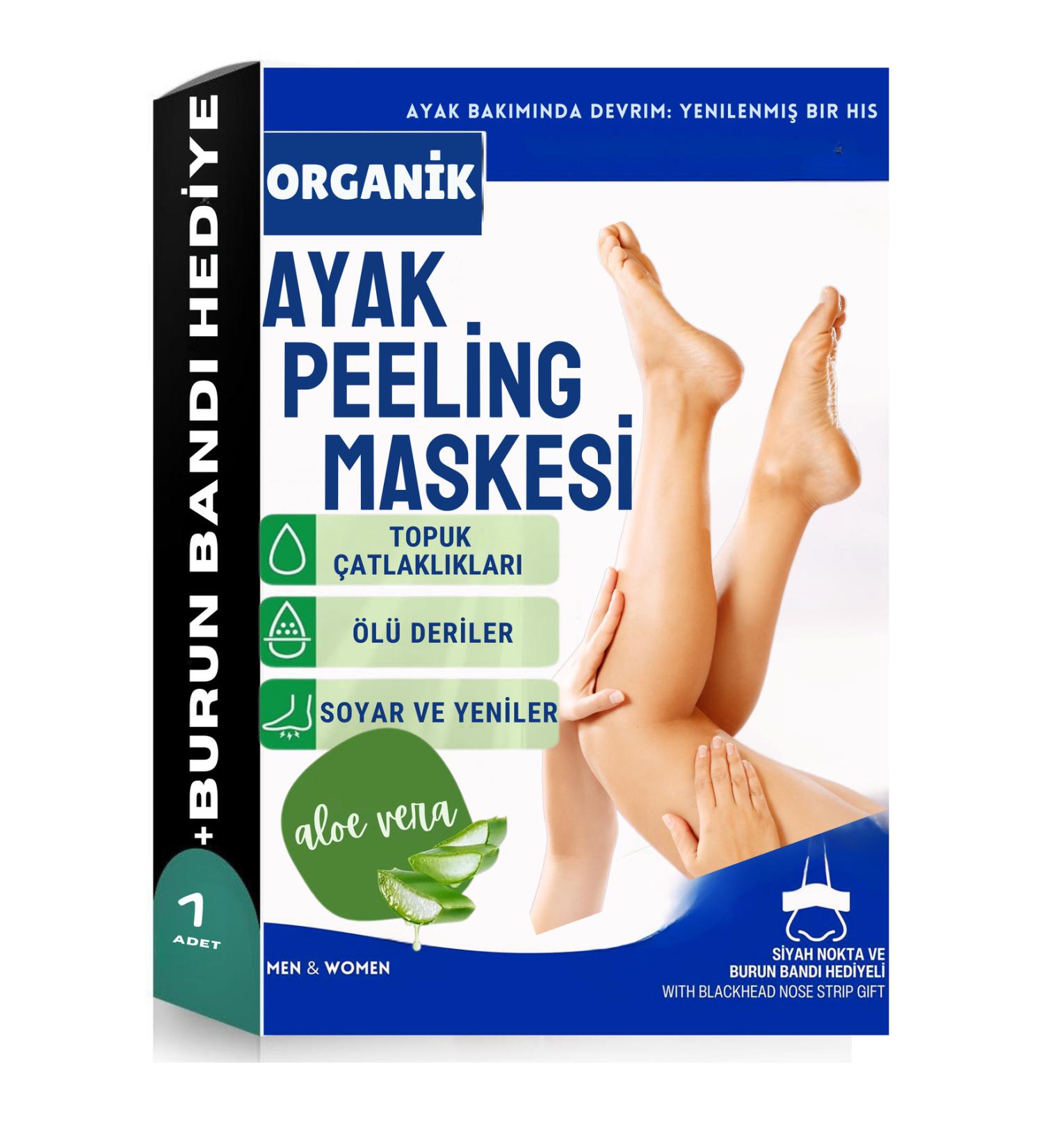 Dermotic Foot Peeling Mask for Dead Skin and Cracks + Blackhead Nose Strip - Buy Online on GoSupps.com