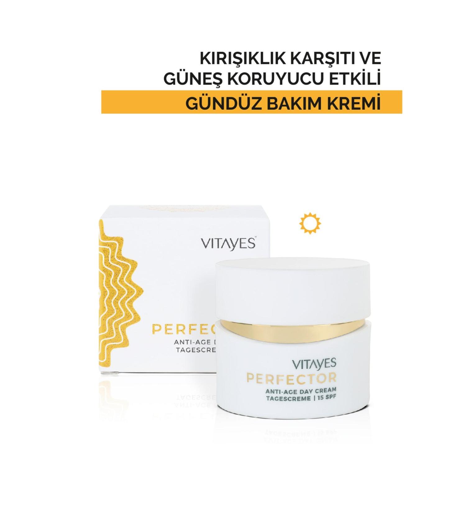 VITAYES Face Day Cream Moisturizing Sunscreen Anti-Wrinkle Instant Revitalizing Effective 15spf - Buy Online on GoSupps.com