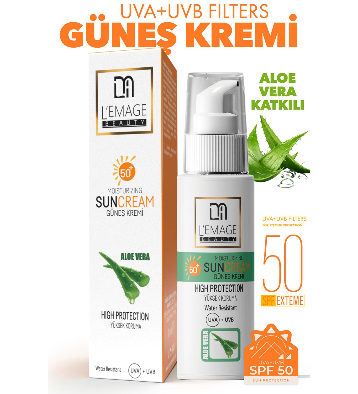 L'EMAGE BEAUTY Lemage Spf 50 Face and Body Sun Cream 60 ml ( Waterproof ) - Buy Online on GoSupps.com