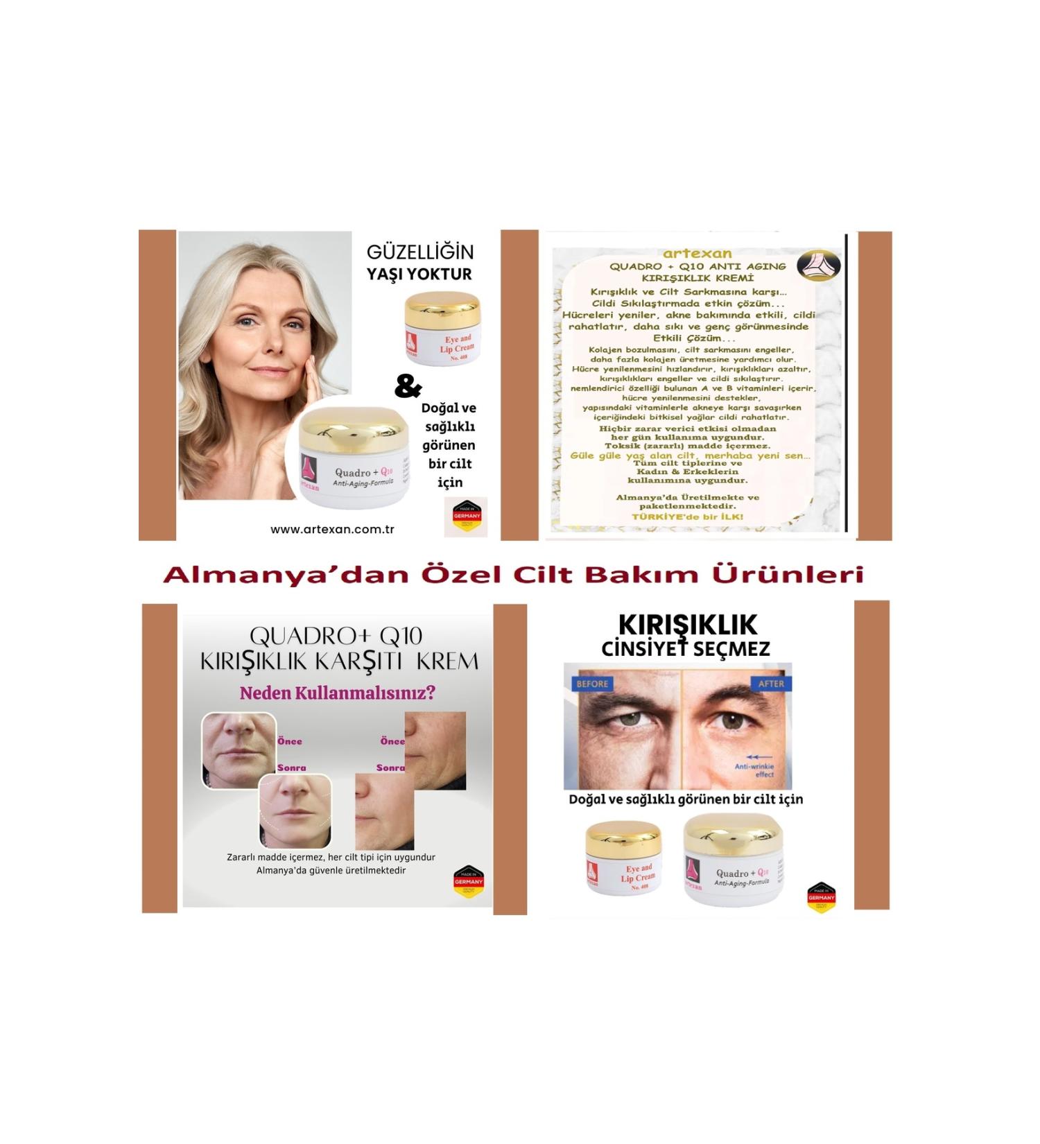 artexan Duo-quadro+q10 Anti Aging-eye&lip Cream Eye and Lip Contour