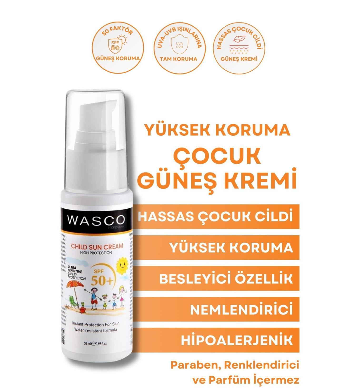 wasco Spf50+ Very High Protection Factor Sun Cream for Babies and Children