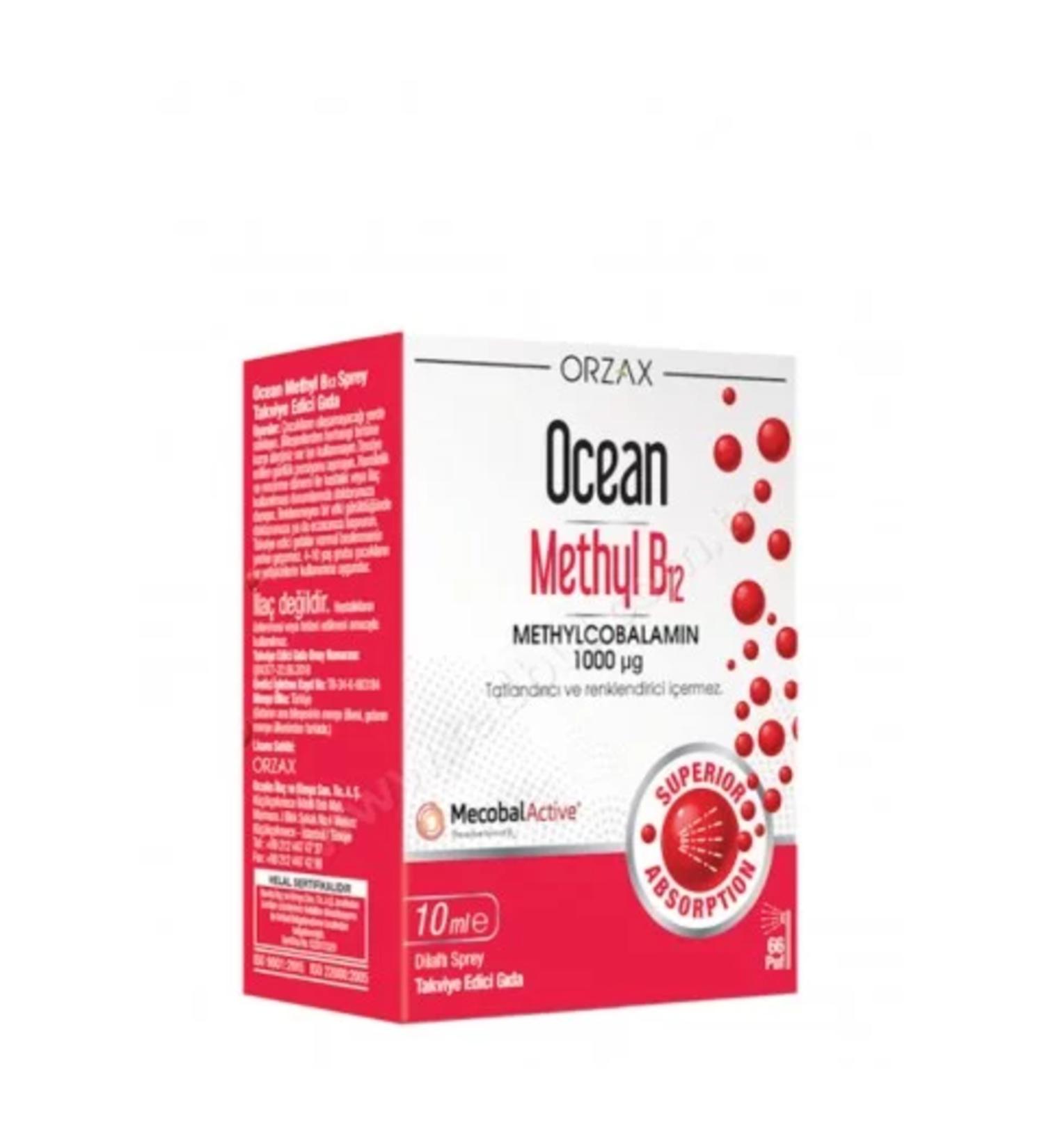 Orzax Ocean Methyl B12 1000 Mcg 10ml (SINGLE)