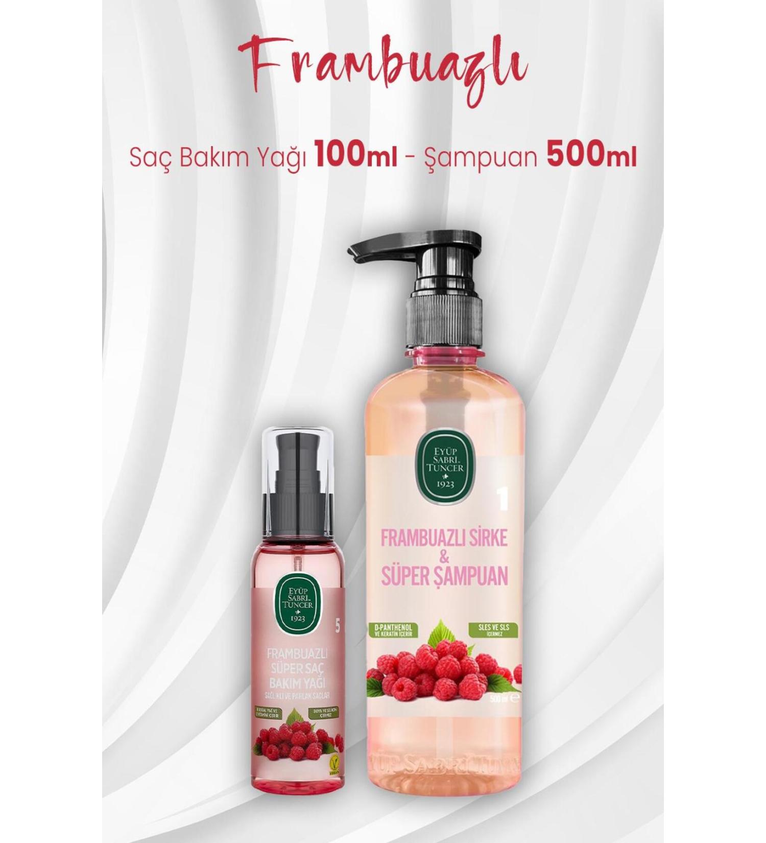 Ey p Sabri Tuncer Raspberry Hair Oil 100 ml And Shampoo 500 ml
