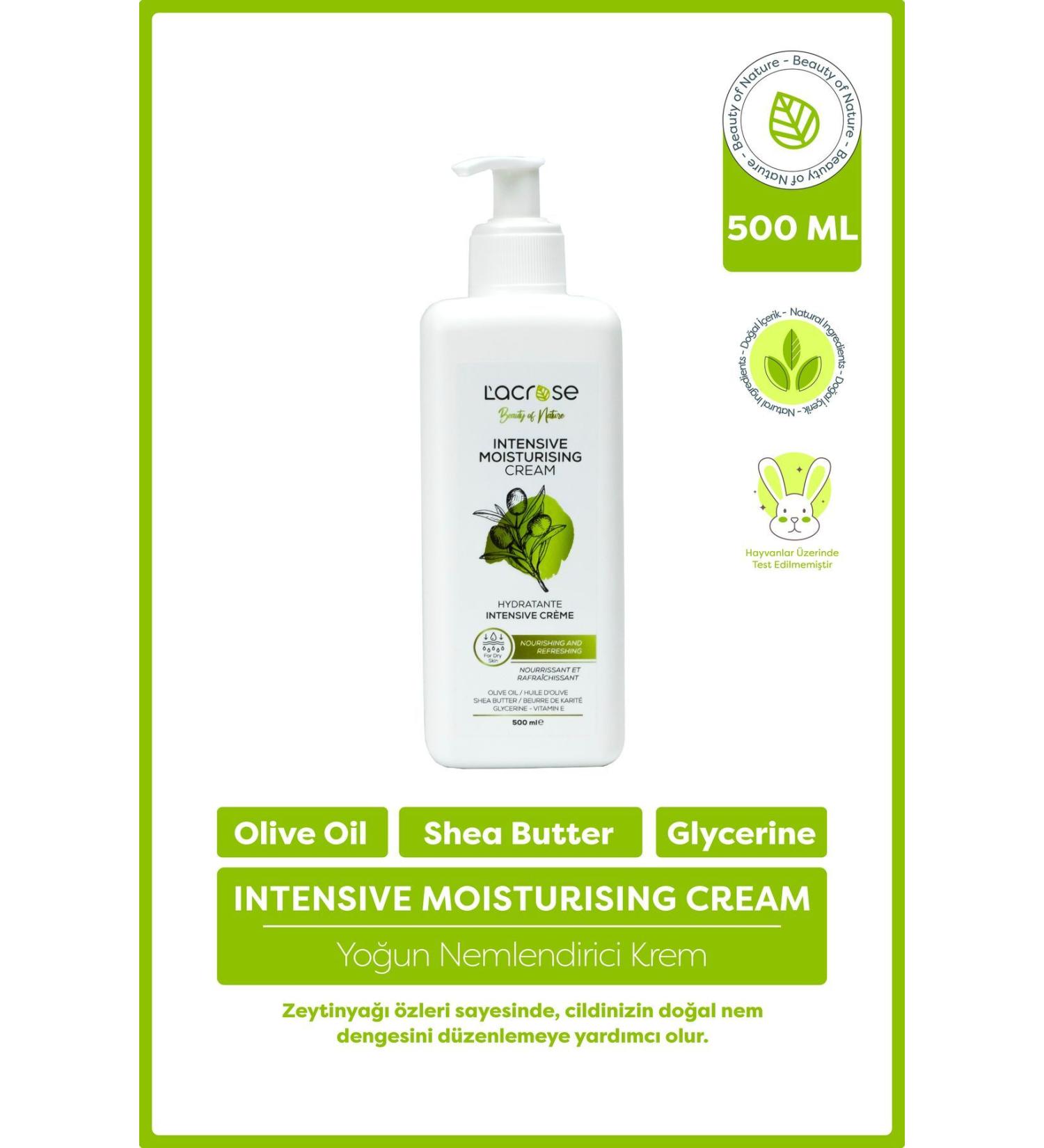 L'ACROSE Intensive Moisturising Cream - 500 ML