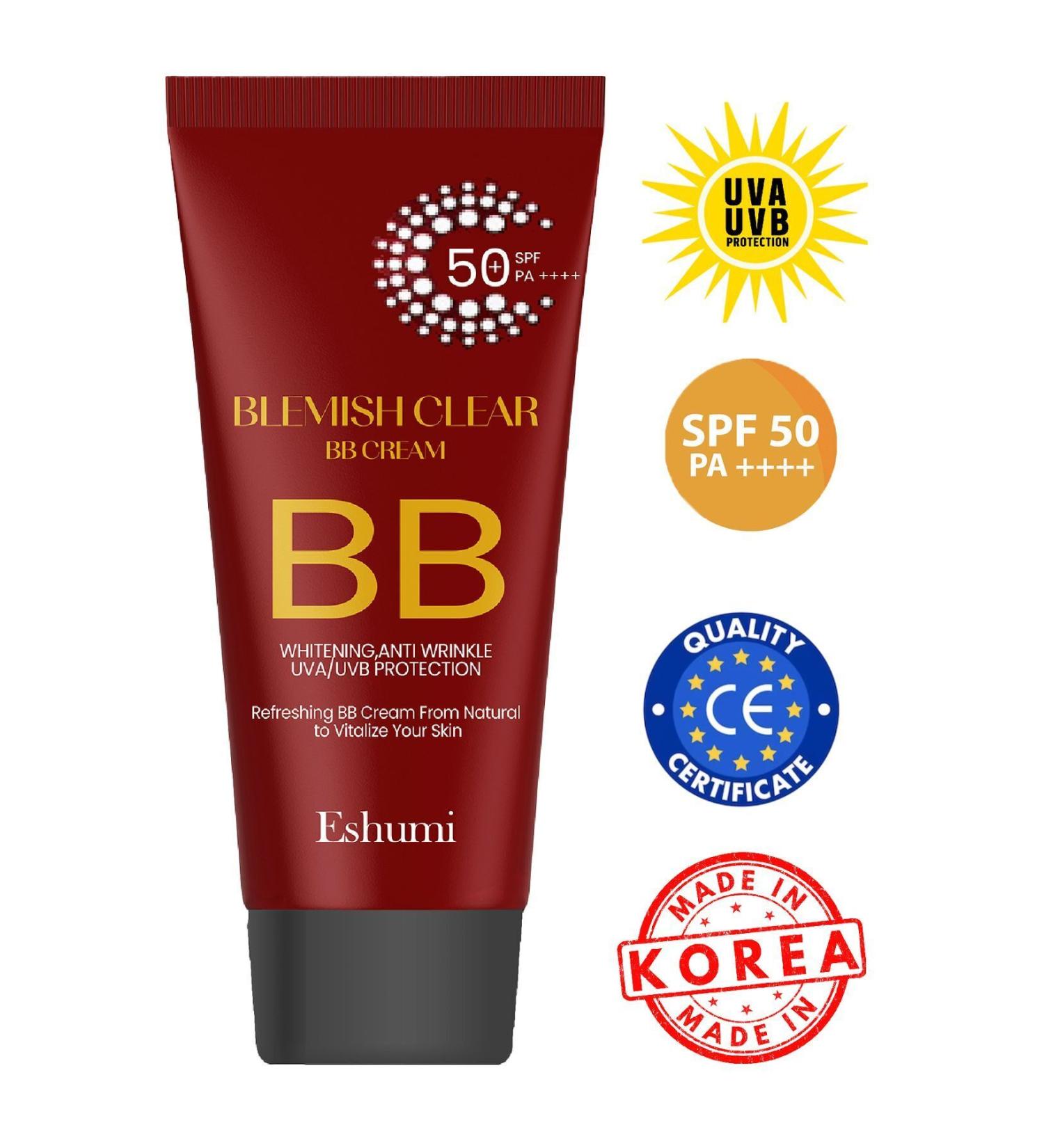 ESHUMI BB Sun Cream for All Skin Types (BLEMISH BALM) Spf50 Pa - Buy Online on GoSupps.com