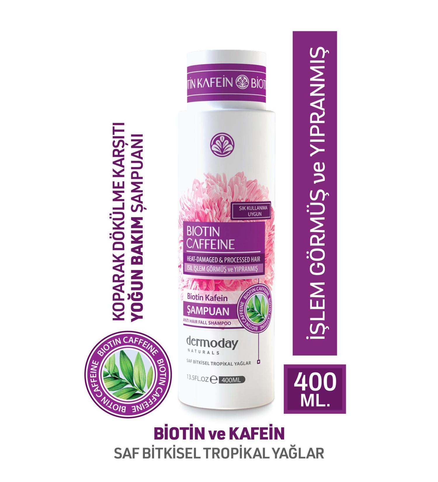 Dermoday Biotin and Caffeine Shampoo 400 ml