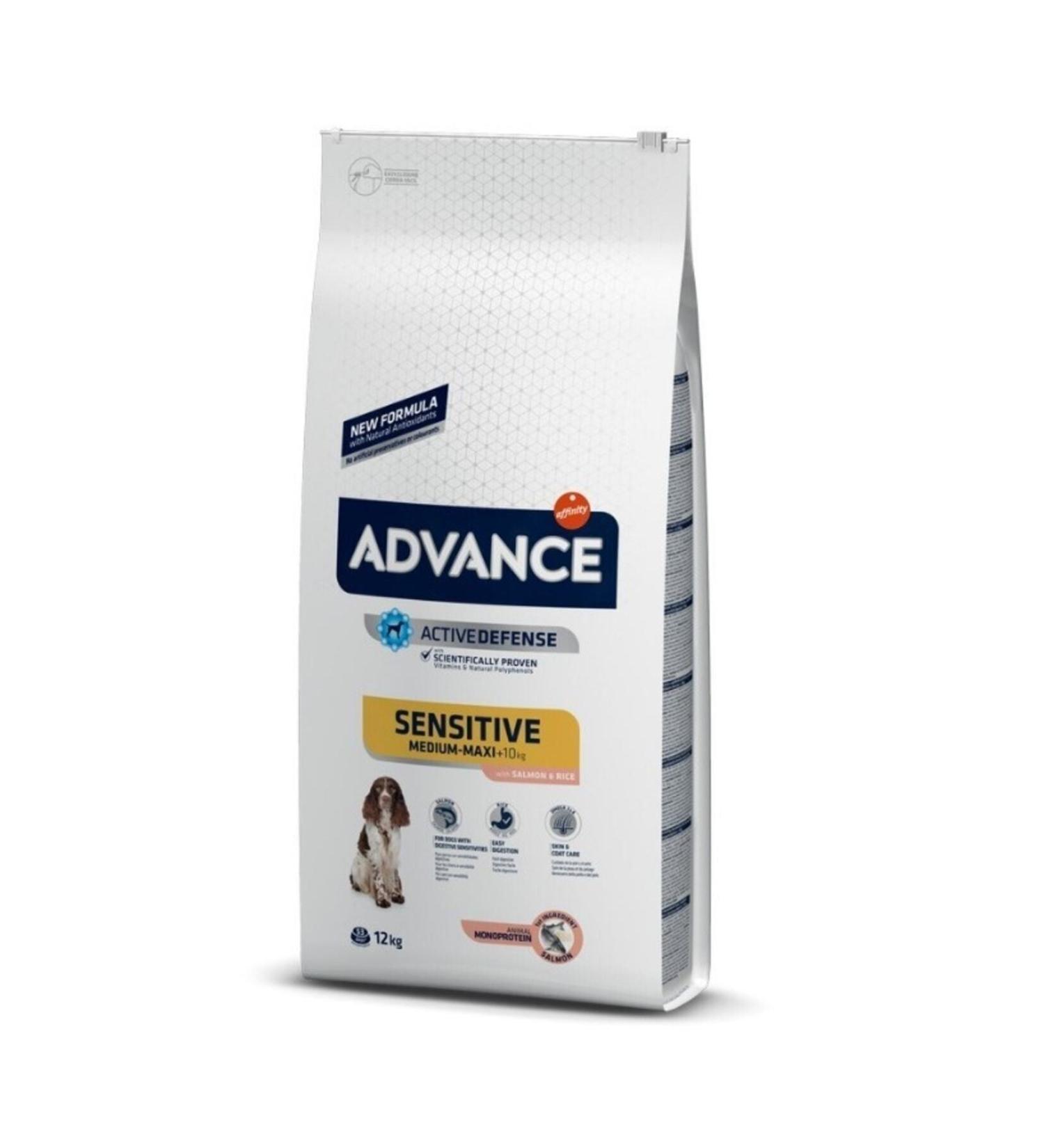 Advance Sensitive Adult Dog Food with Salmon 12 Kg
