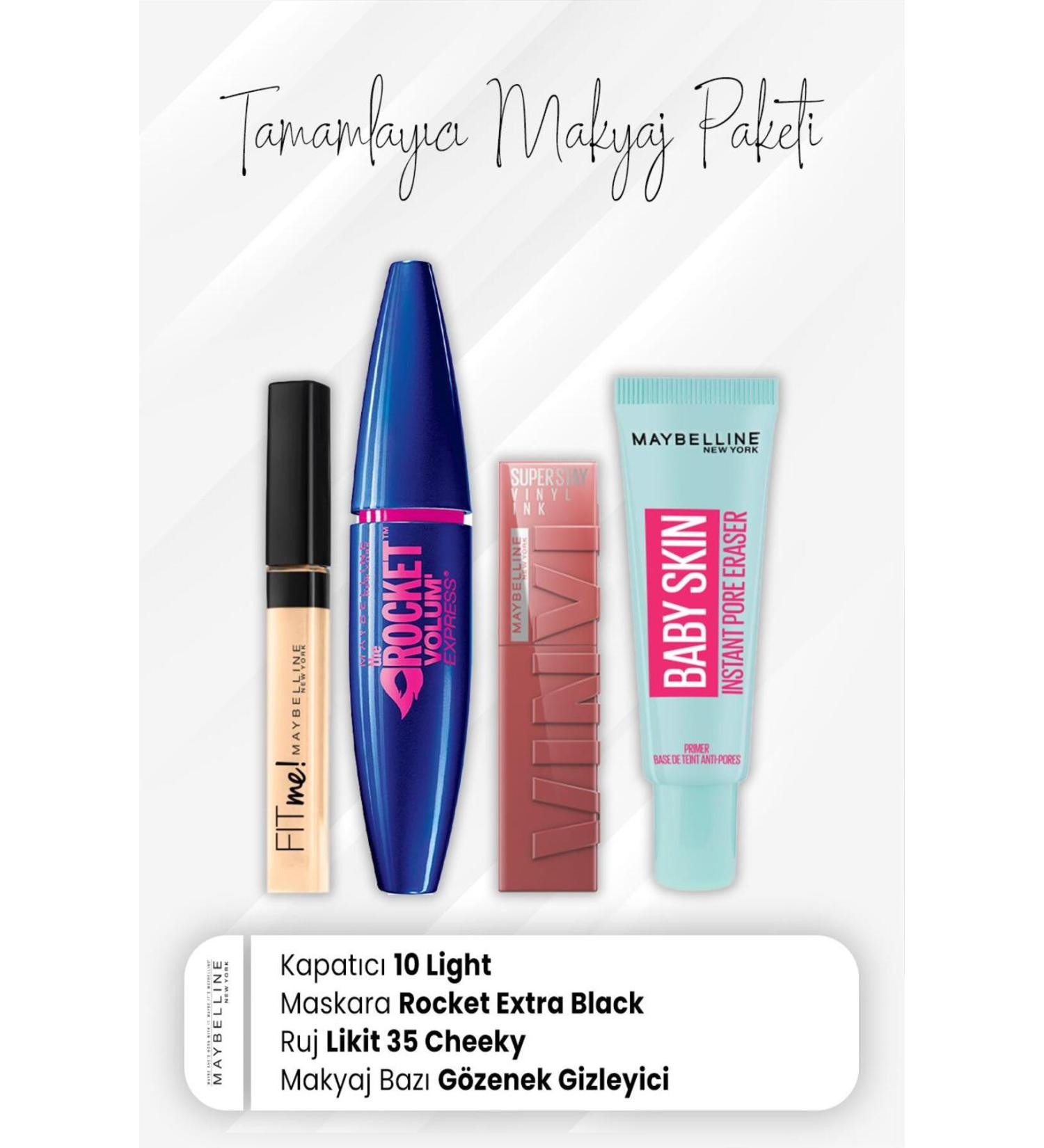 Maybelline New York Fit Me Concealer 10 Rocket Mascara Very Black Vinyl Ink Lipstick 35 Cheeky And Makeup