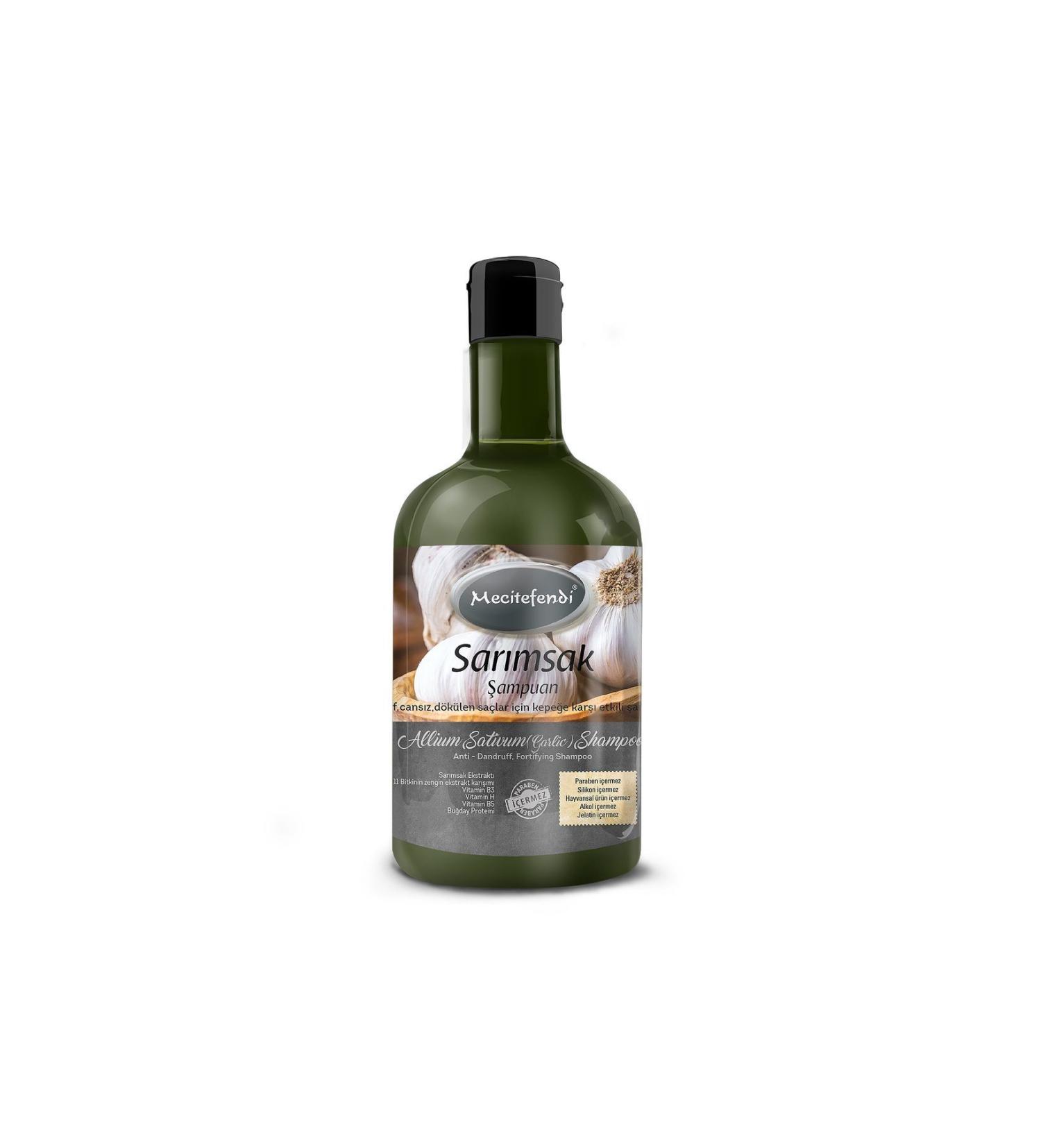 Mecit Efendi Garlic Shampoo (400 ML) Anti-Hair Loss Shampoo Hair Repair Shampoo