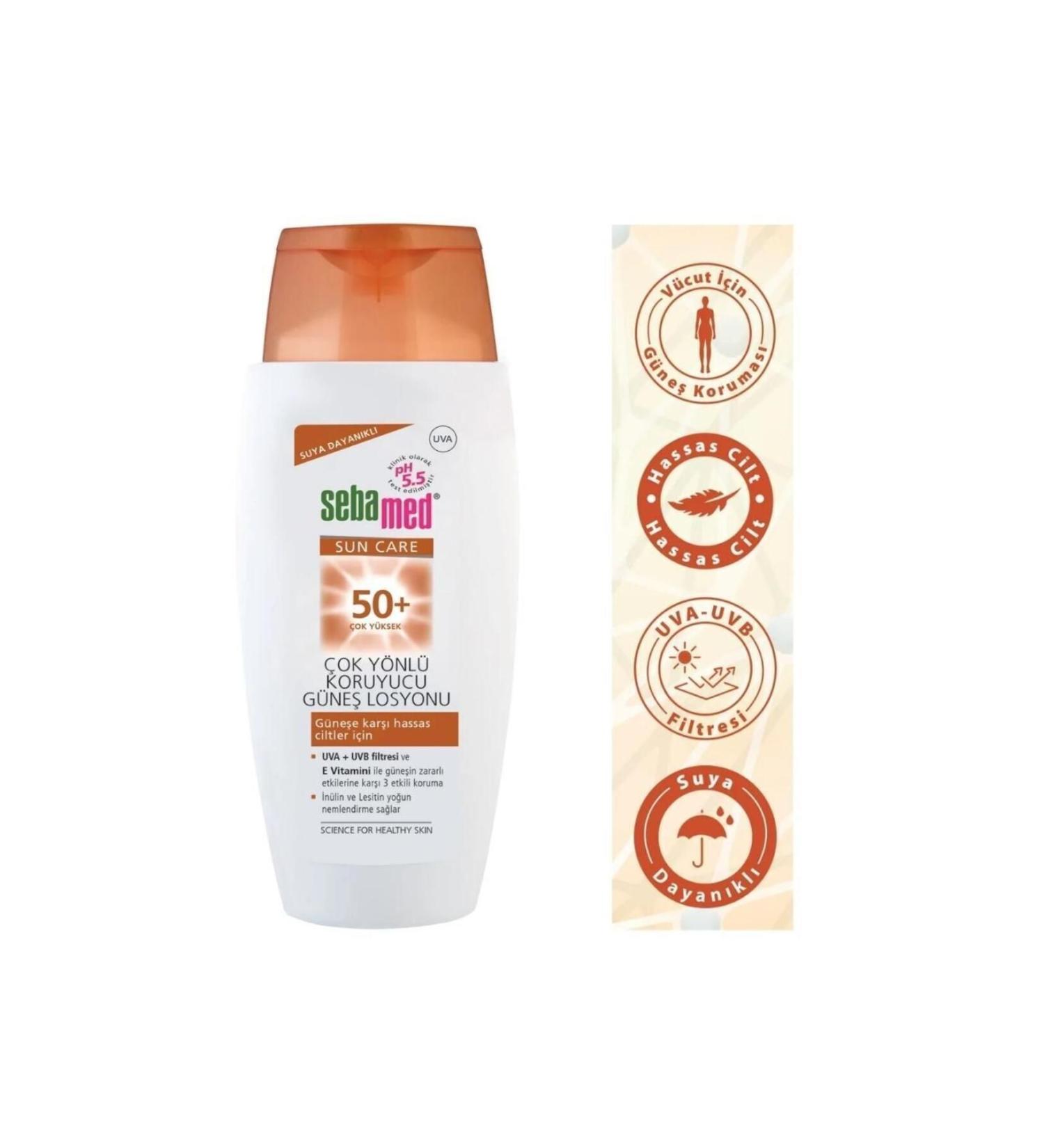 CRISPCO Sebamed Sun Care Water Resistant Spf 50 Multi-Protection Sun Lotion 150 ml