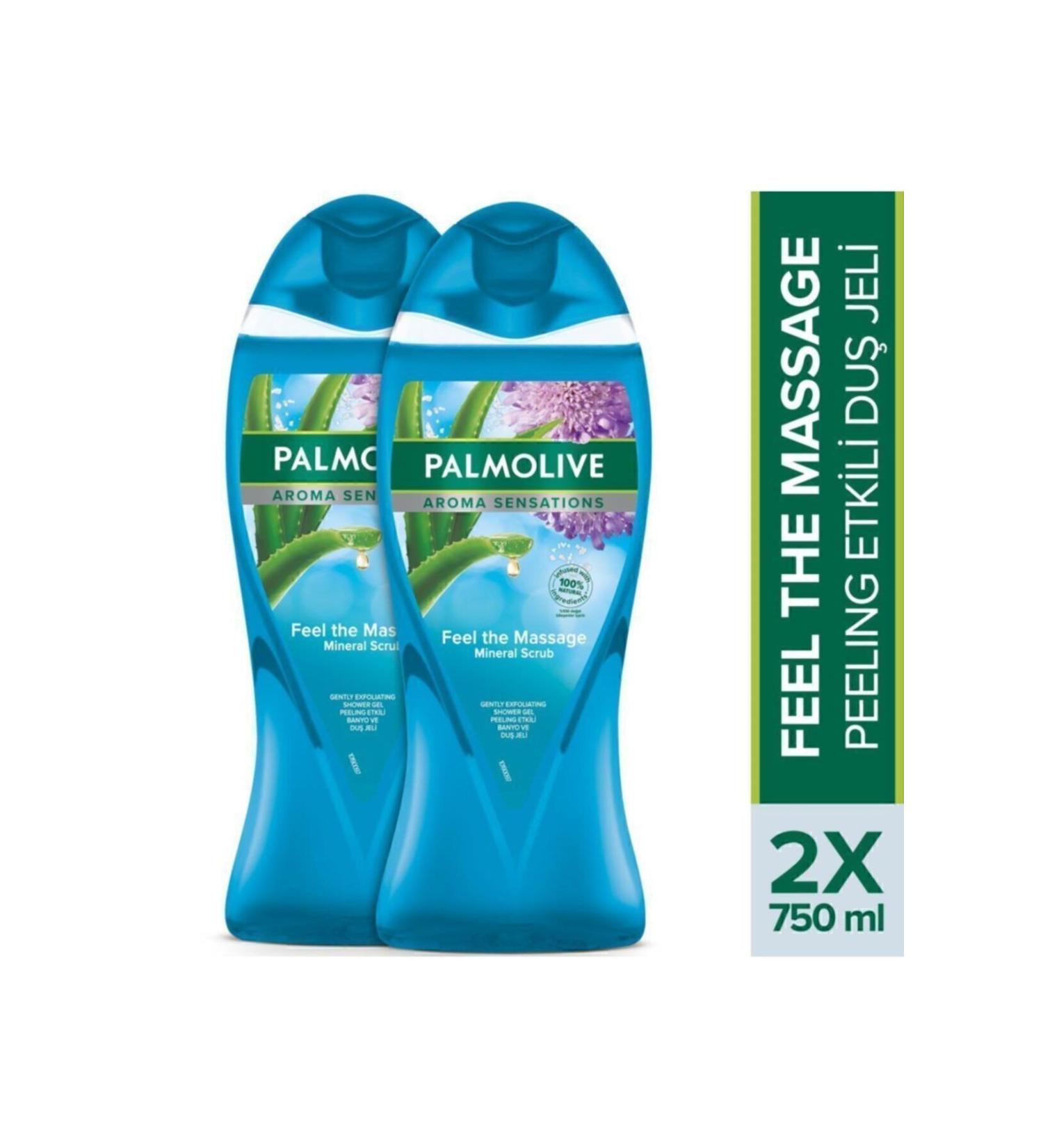 Palmolive Aroma Sensations Feel The Massage Skin Renewing Bath and Shower Gel 2 X 750 ml