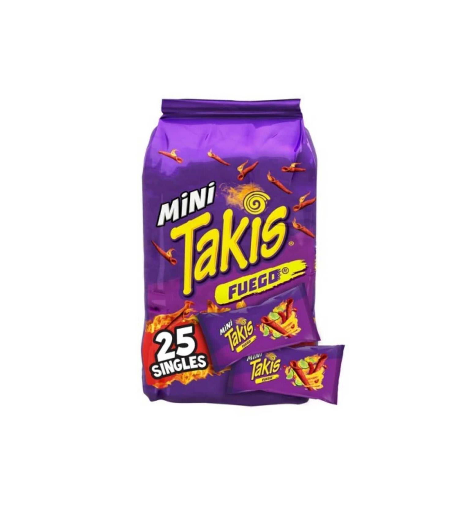 Takis Mini Chips Fuego 25 Singles Bite Size 875gr