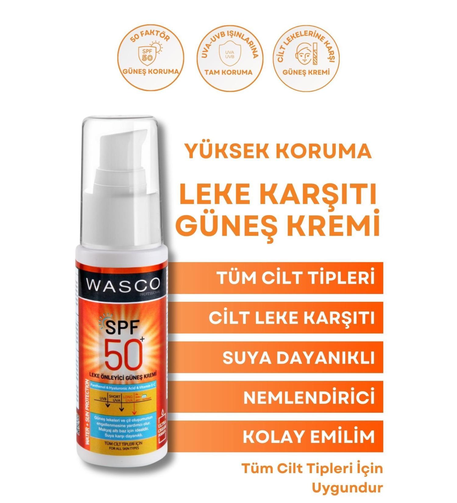 wasco Sun Cream Dark Spot Prevention SPF 50+ Very High Protection Sun Cream - Buy Online on GoSupps.com