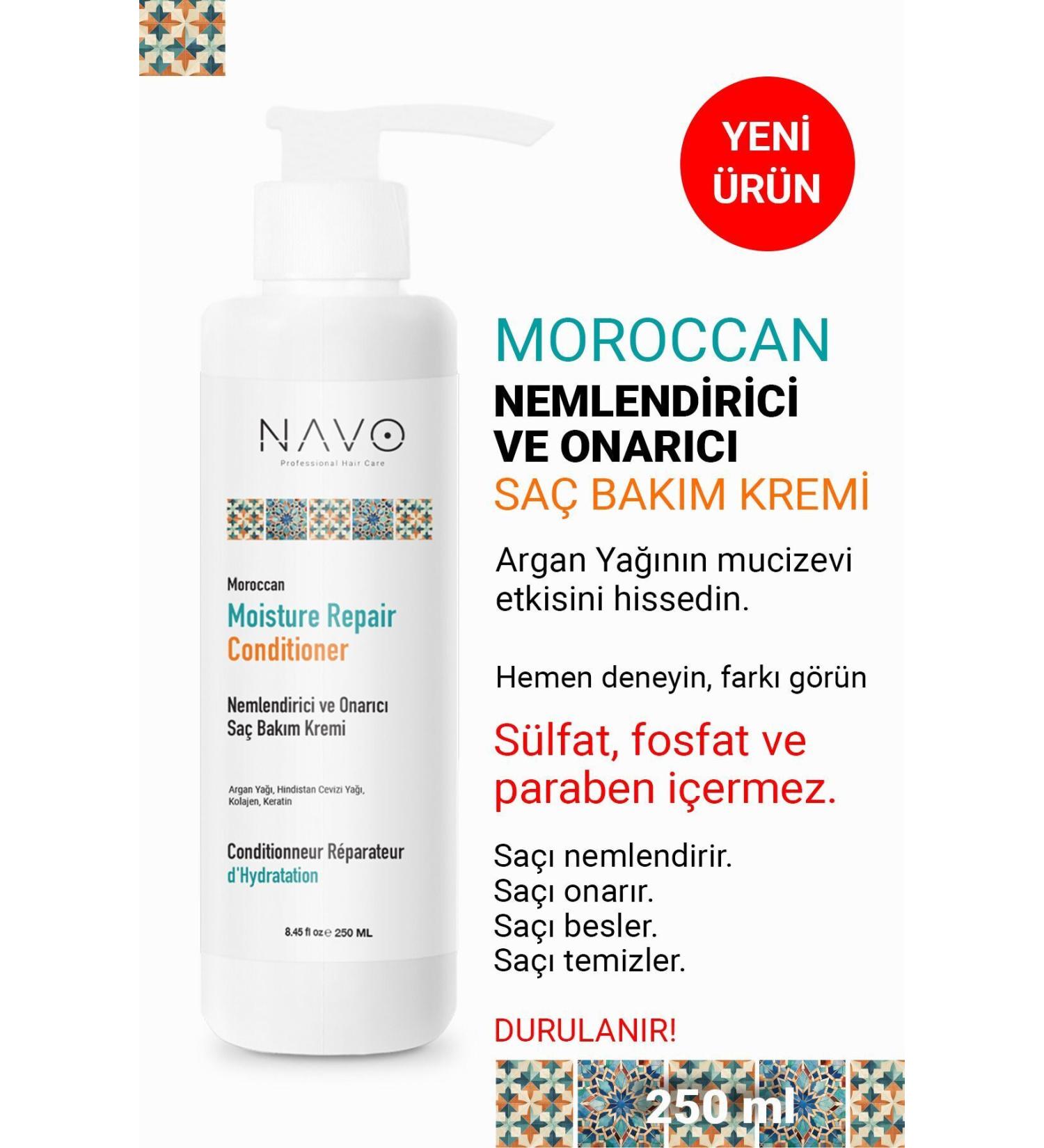 NAVO Moroccan Moisturizing and Repairing Hair Care Cream - Buy Online on GoSupps.com