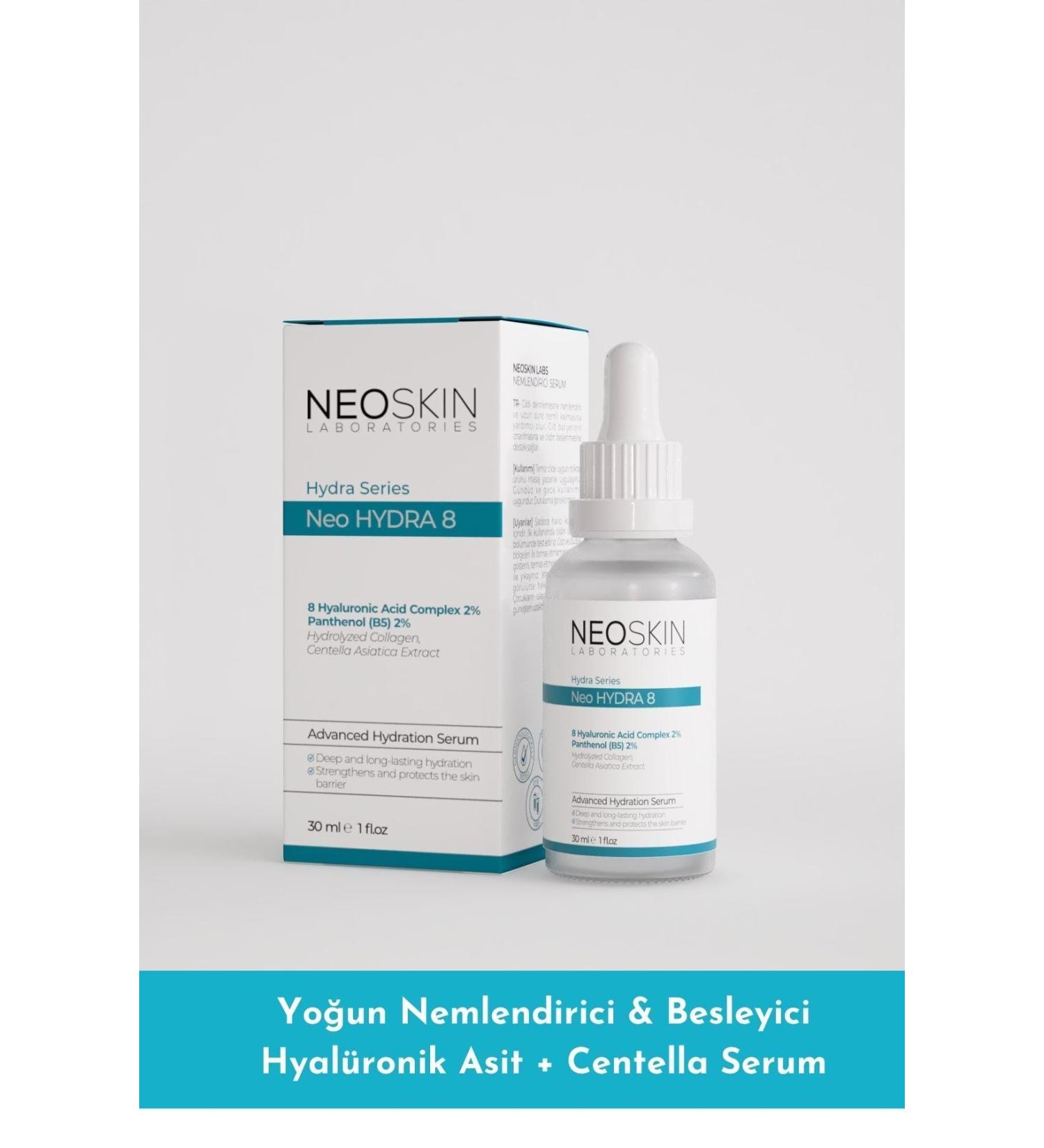 NEOSKIN Neo Hydra 8- Deep Moisturizing & Regenerating Serum (HYALURONIC ACID 2% PANTHENOL) - Buy Online on GoSupps.com