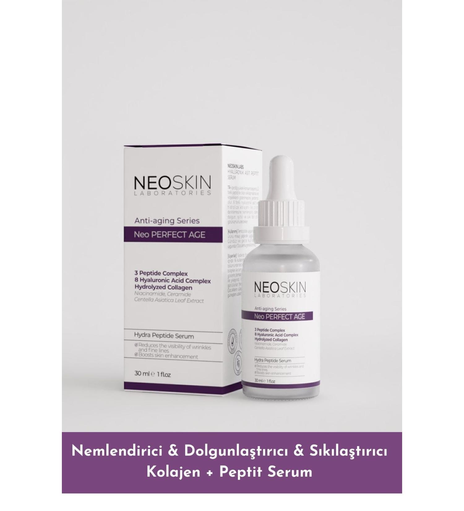 NEOSKIN Plumping Firming Anti-aging Peptide Serum (3PEPTIDE 8 HA COMPLEX H.COLLAGEN) - Buy Online on GoSupps.com