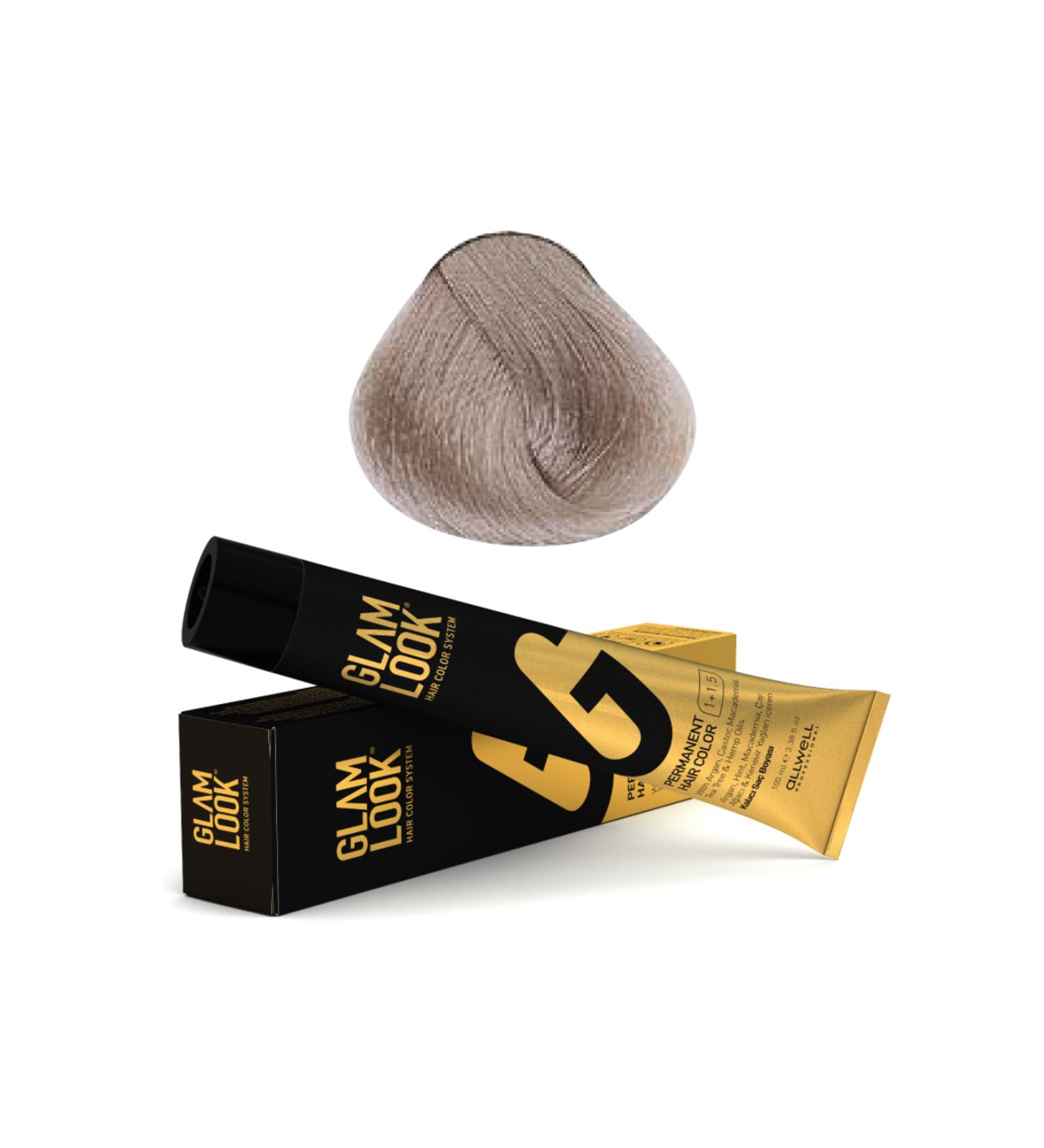 glam look Glamlook Permanent Hair Dye 100 ml Yellow Irize Ash 9.21 - Buy Online on GoSupps.com