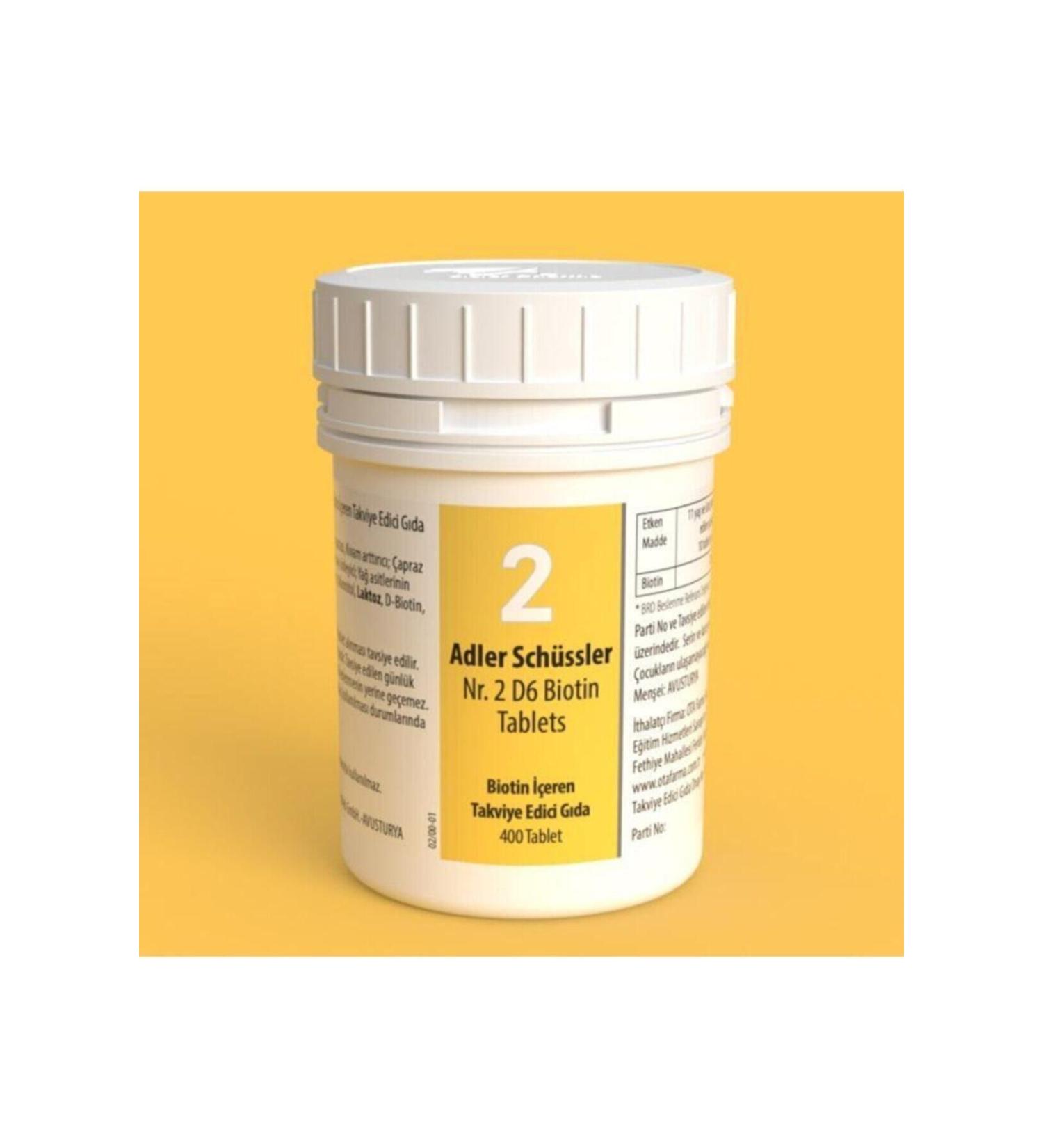 Adler Pharma Sch ssler No.2 - D6 Biotin Tablet