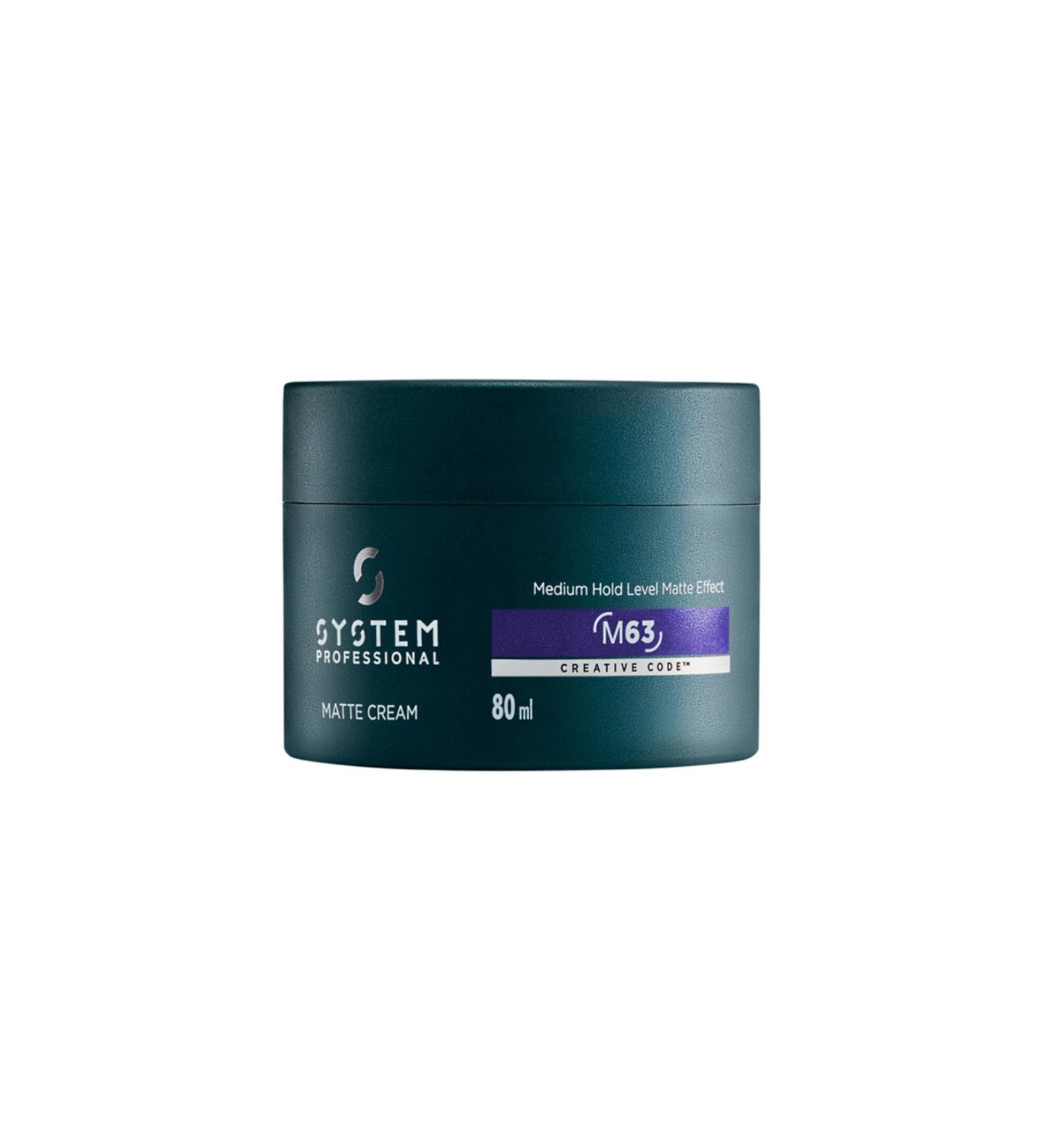 System Professional Man M63 Matte Cream Texturizing Matte Cream 80ml