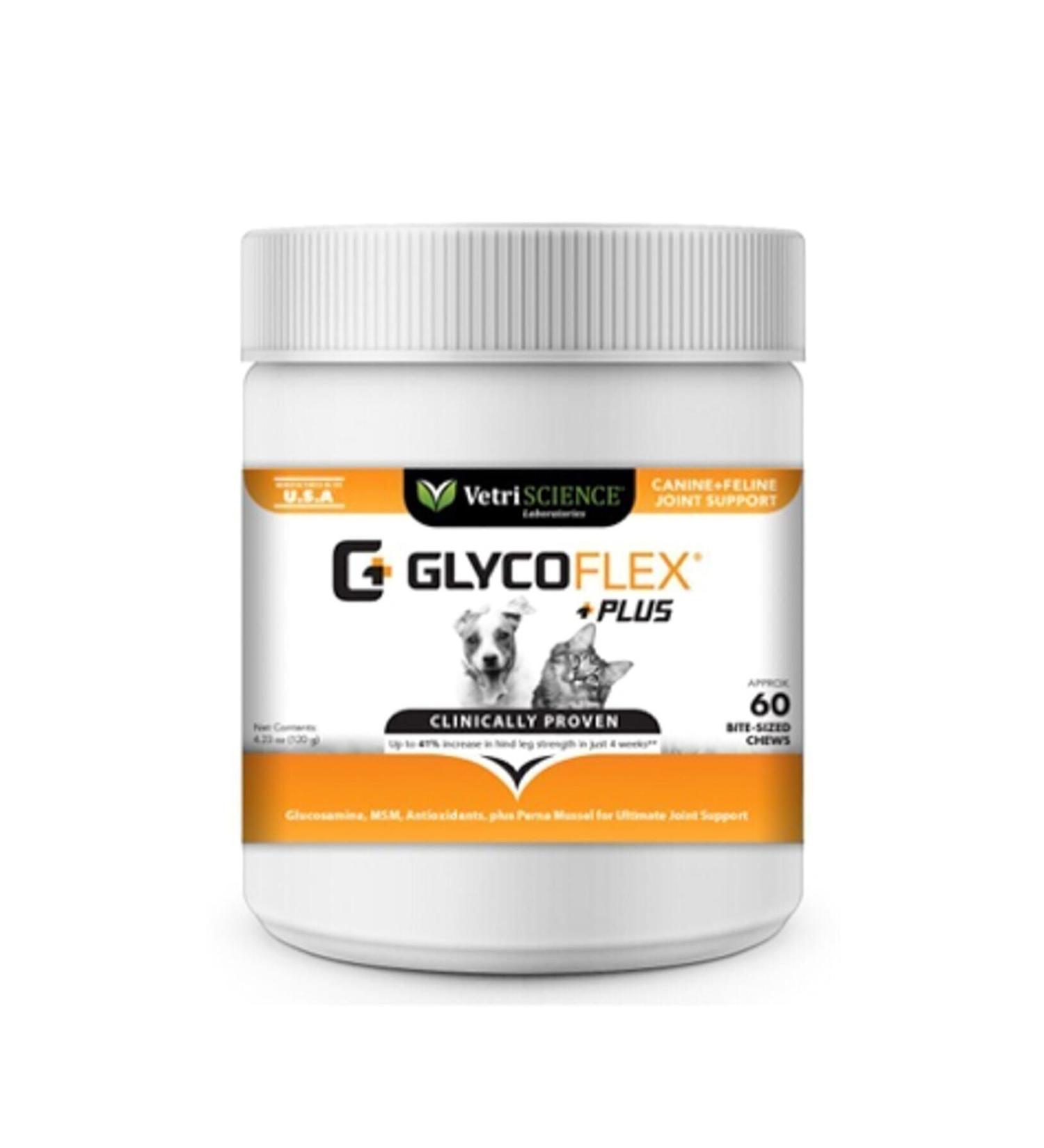 Vetri-Science Glyco Flex Plus Dog Cat Joint Support 60 Tablets 05/31/2024
